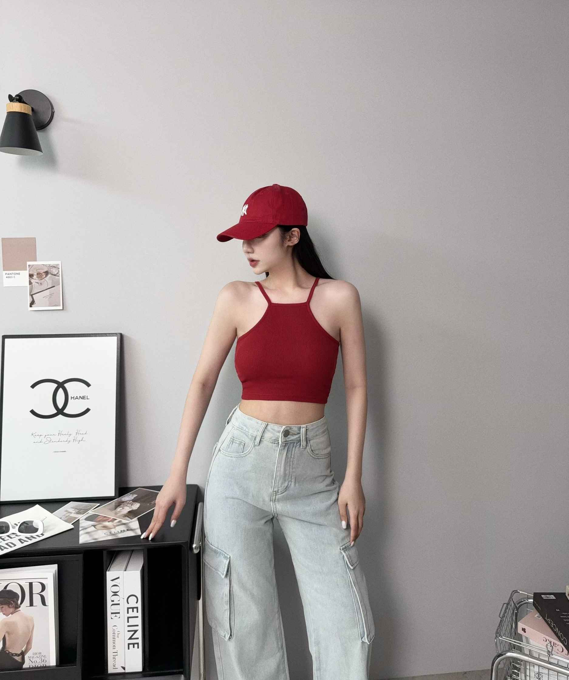 0098𝓐.𝓓𝓮𝓼𝓲𝓰𝓷『訂製款』辣妹削肩短版背心 (2)