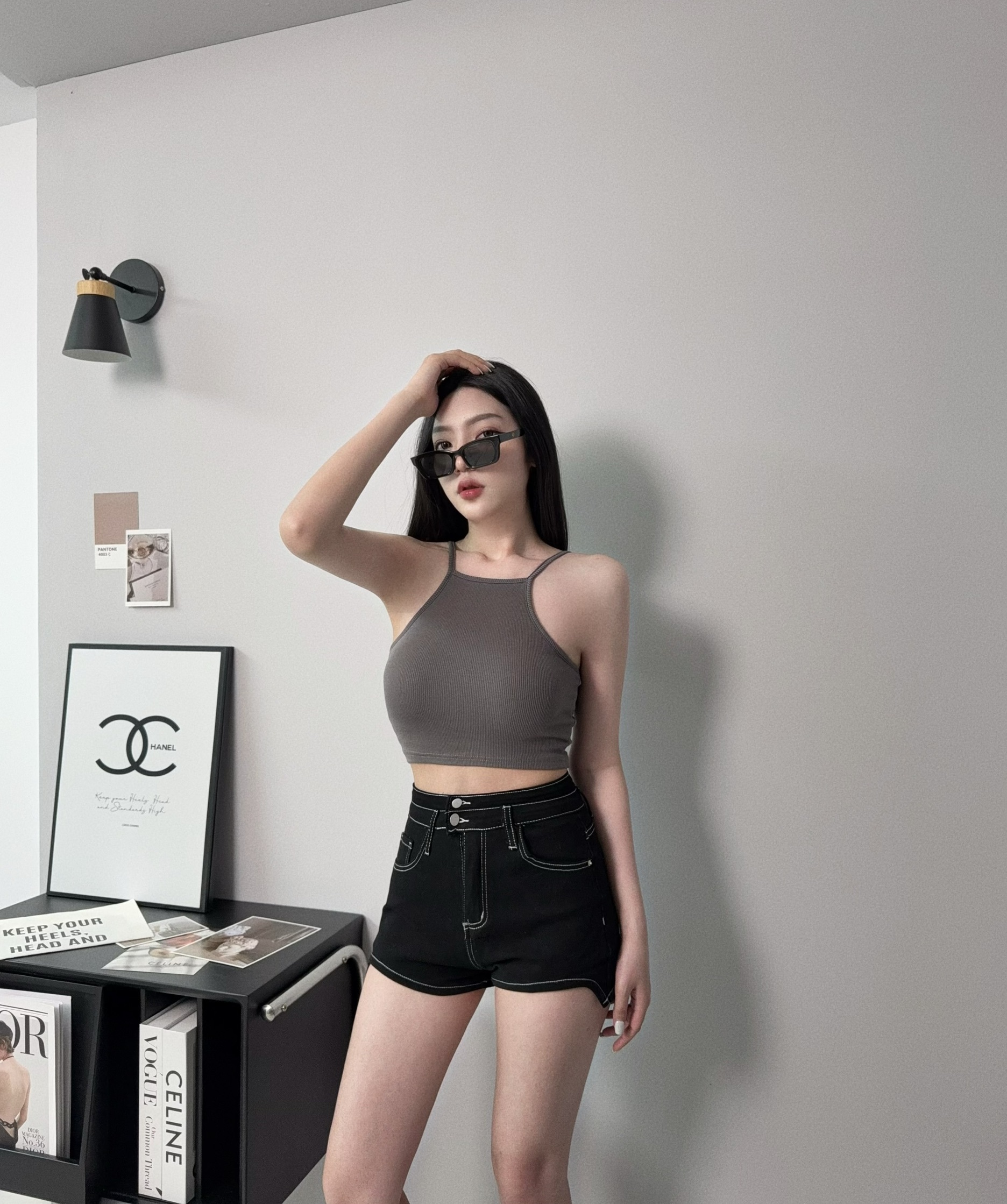 0098𝓐.𝓓𝓮𝓼𝓲𝓰𝓷『訂製款』辣妹削肩短版背心 (4)