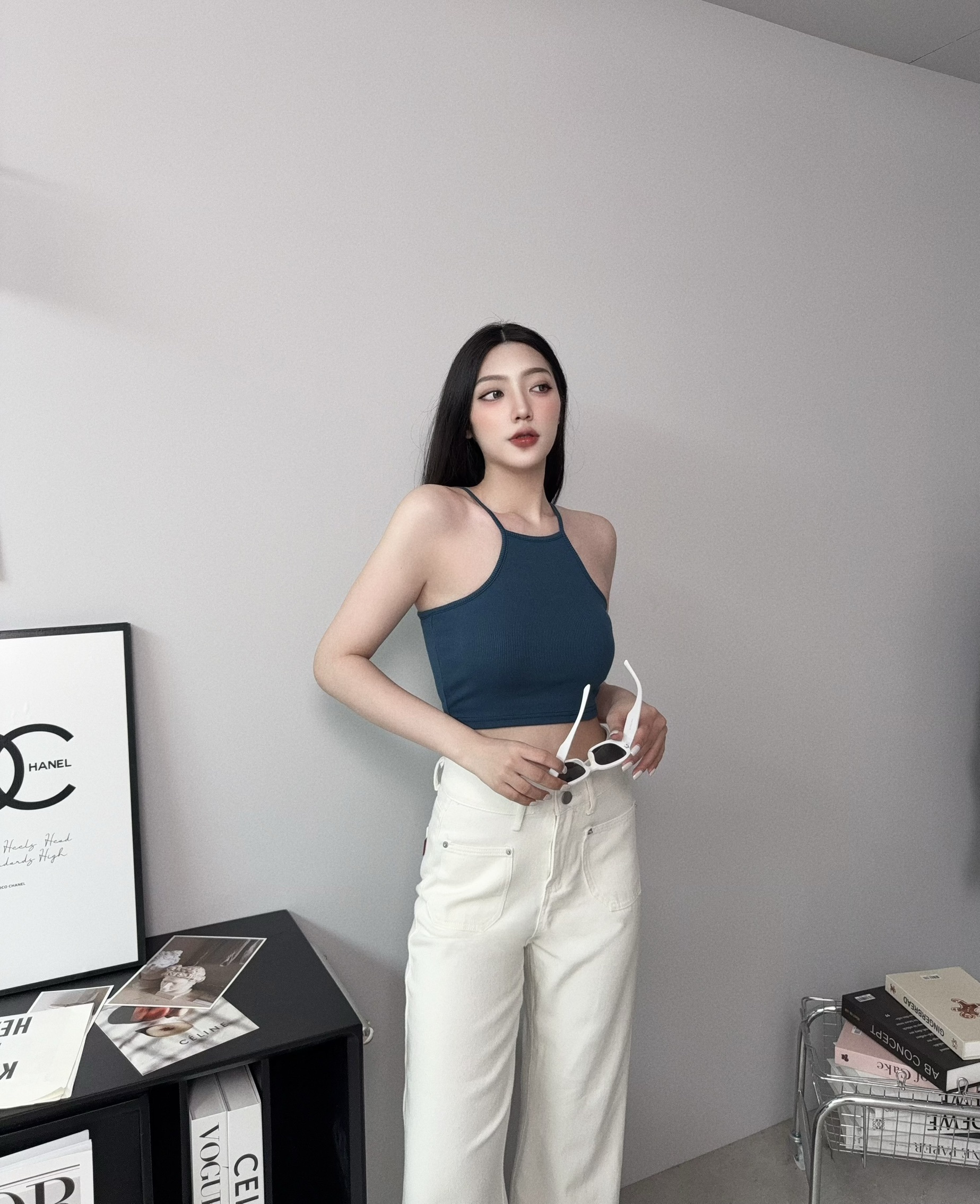 0098𝓐.𝓓𝓮𝓼𝓲𝓰𝓷『訂製款』辣妹削肩短版背心 (3)