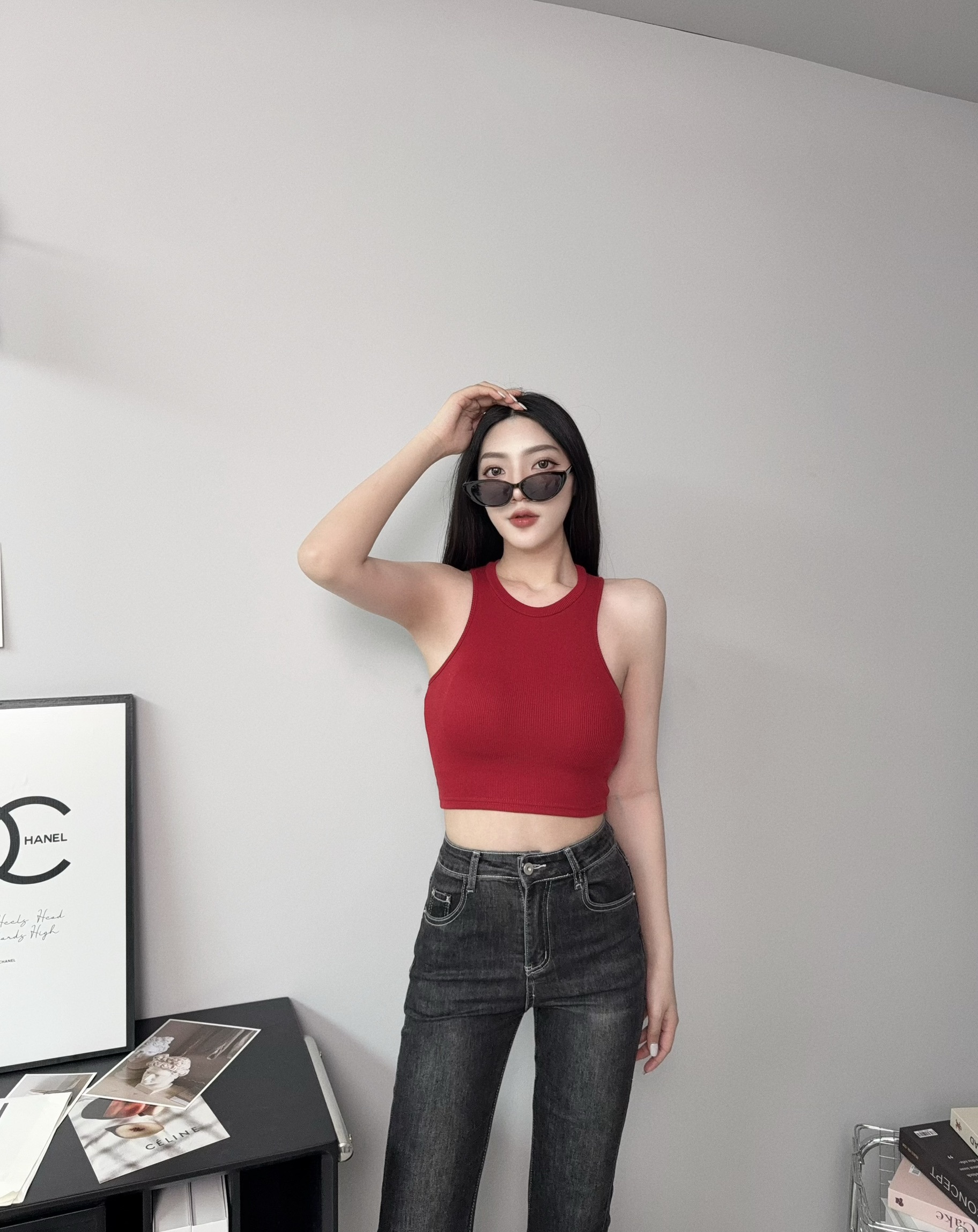 0093𝓐.𝓓𝓮𝓼𝓲𝓰𝓷『訂製款』簡約圓領挖肩短版背心 (3)