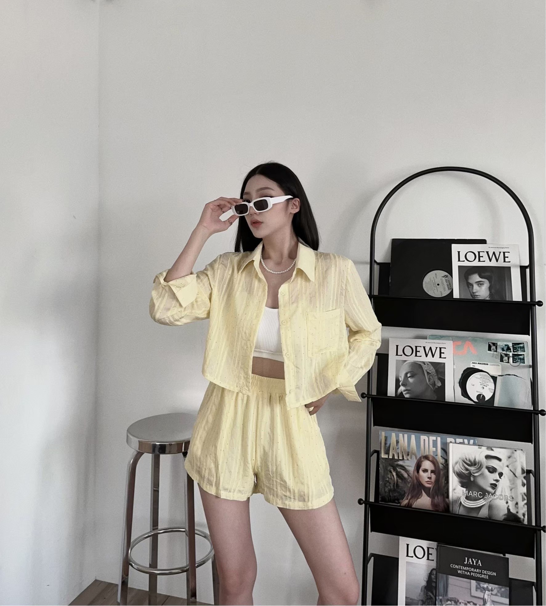 5363𝓐.𝓓𝓮𝓼𝓲𝓰𝓷『訂製款』質感燙鑽閃亮亮襯衫set (2)