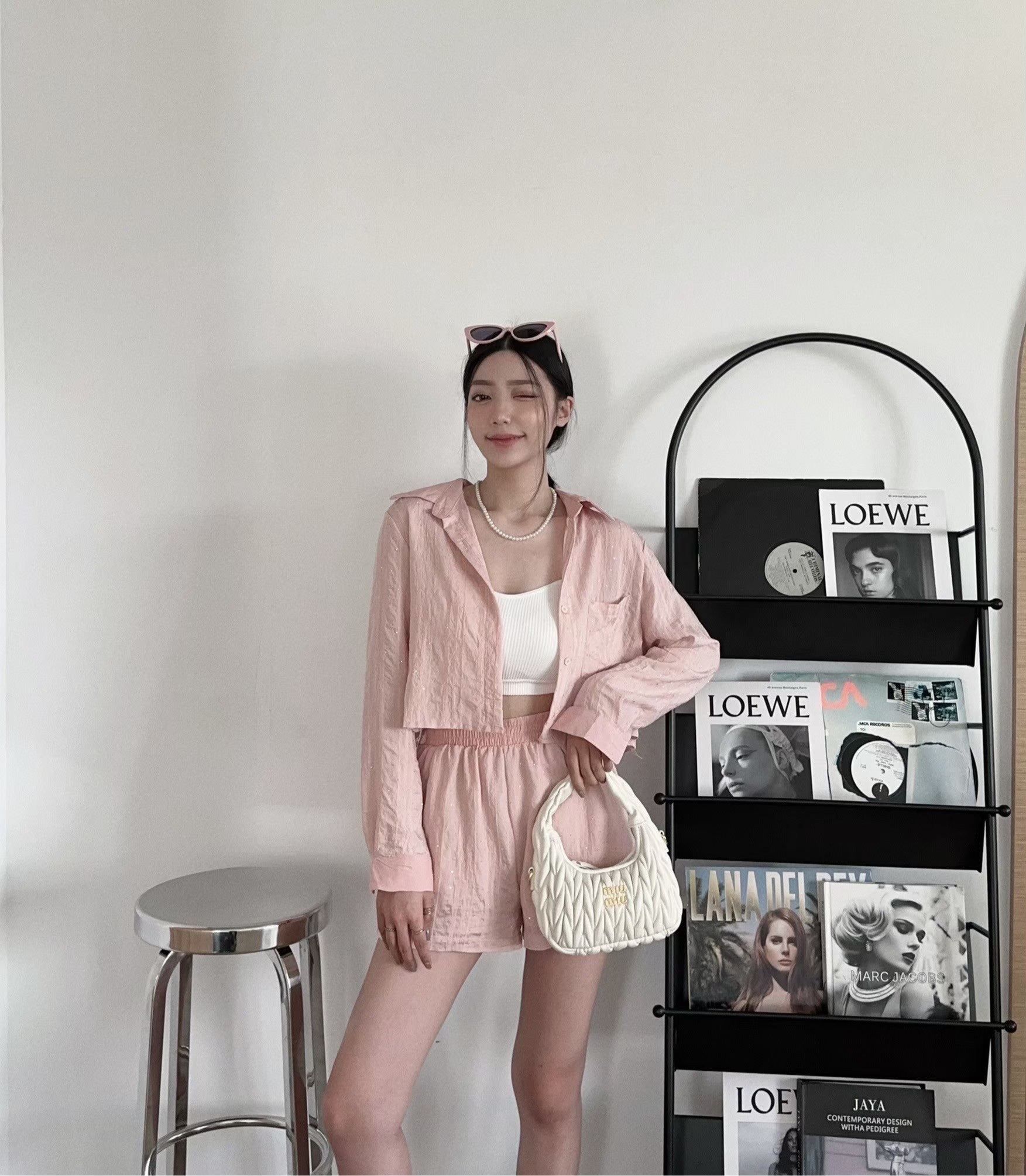 5363𝓐.𝓓𝓮𝓼𝓲𝓰𝓷『訂製款』質感燙鑽閃亮亮襯衫set