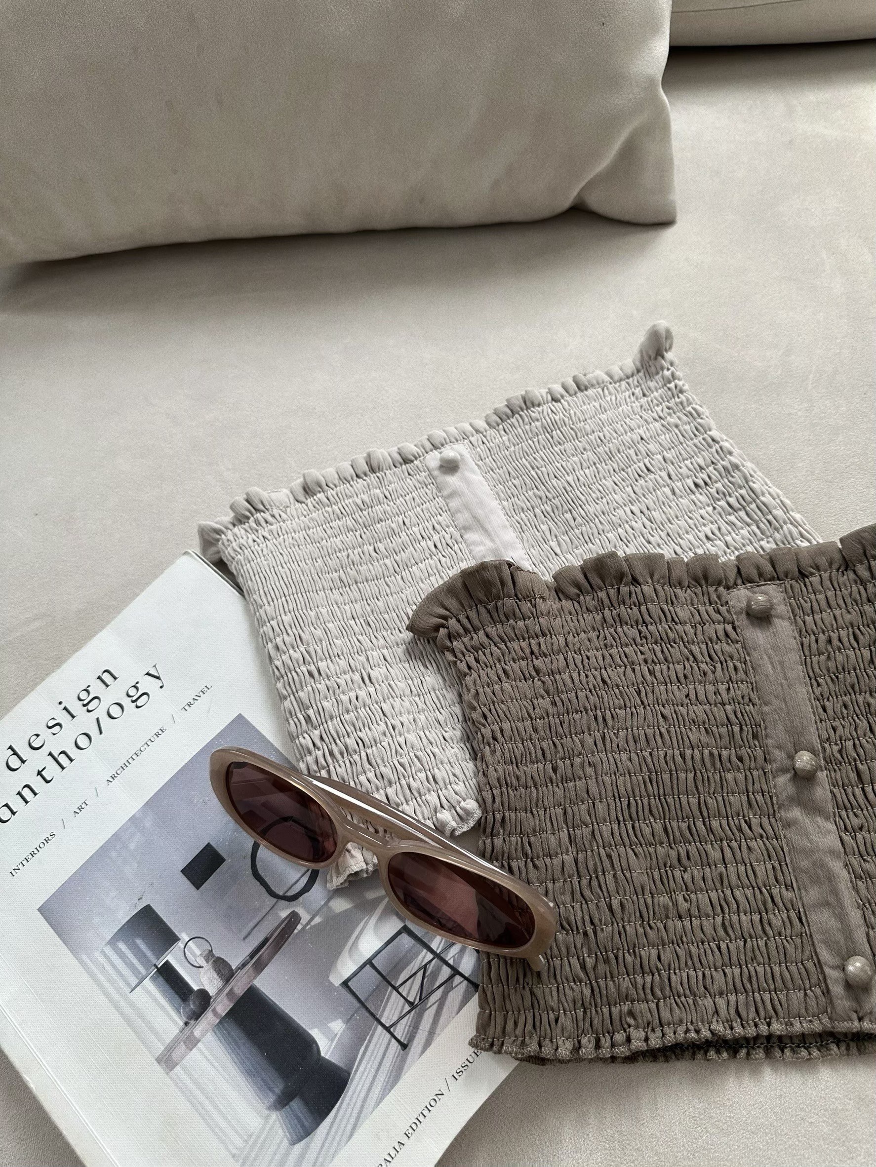 #5370𝓐.𝓓𝓮𝓼𝓲𝓰𝓷『訂製款』小清新襯衫MIX背心短褲三件套裝 (5)