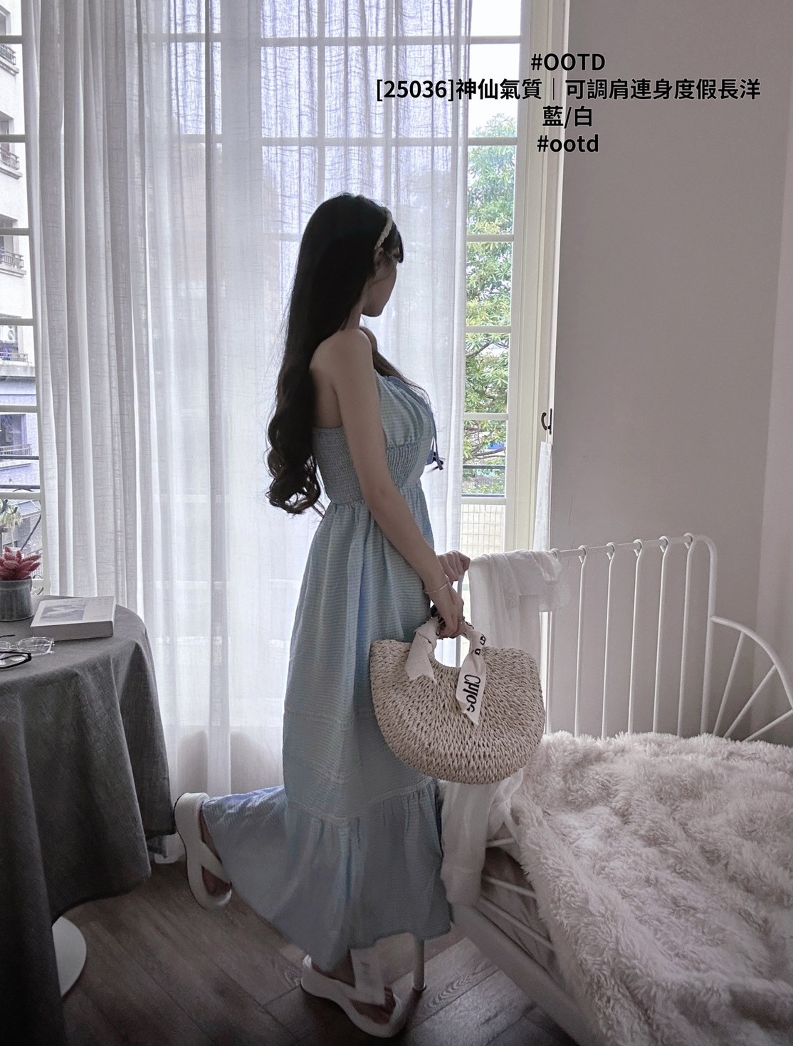 [25036]神仙氣質｜可調肩連身度假長洋 (4)