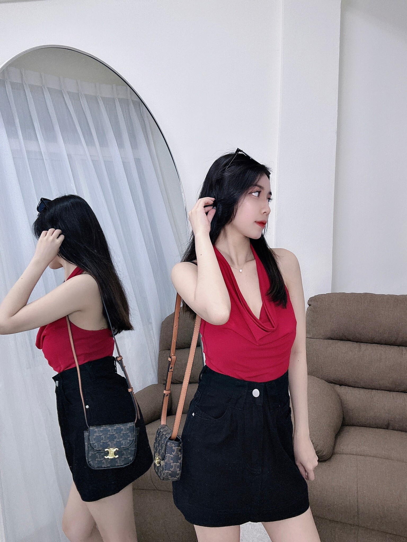 6821氣質繞脖上衣 (3)