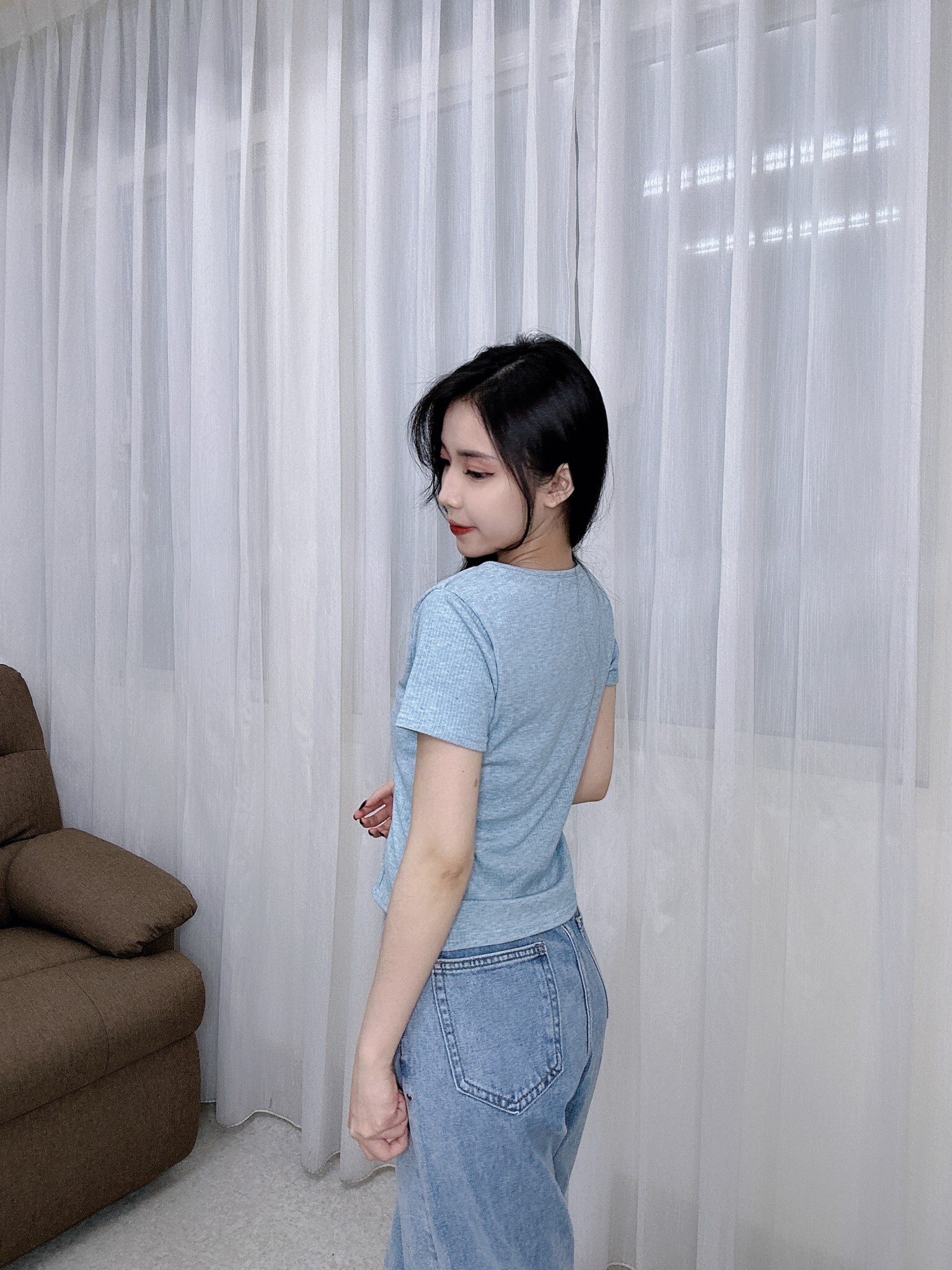 2466蝴蝶結蕾絲上衣 (3)