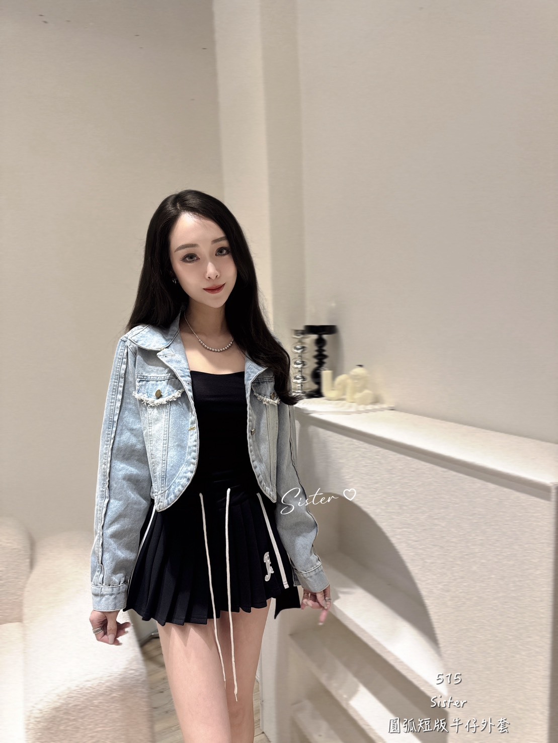 515 圓弧短版牛仔外套 (3)