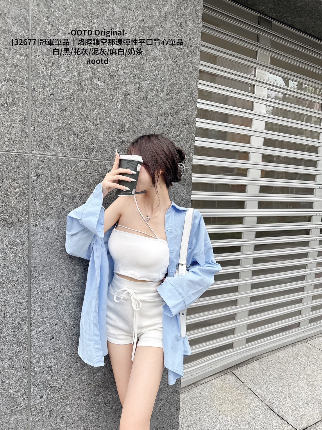 [32677]冠軍單品｜烙脖鏤空那邊彈性平口背心單品 (12)