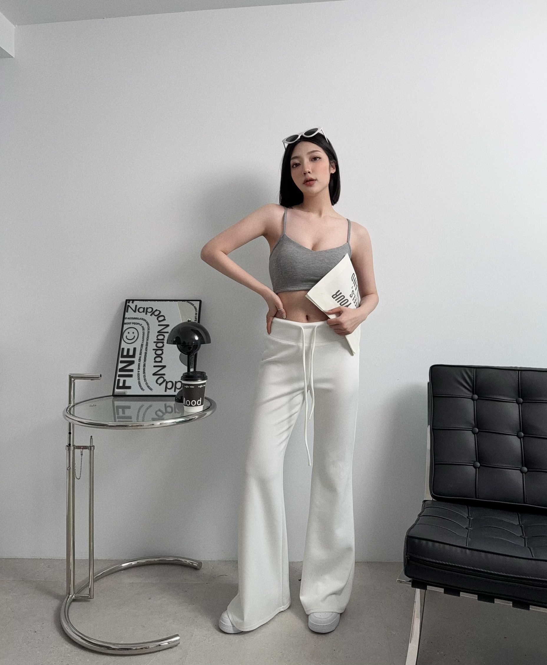 25008『選品』彈力太空棉喇叭褲 (4)