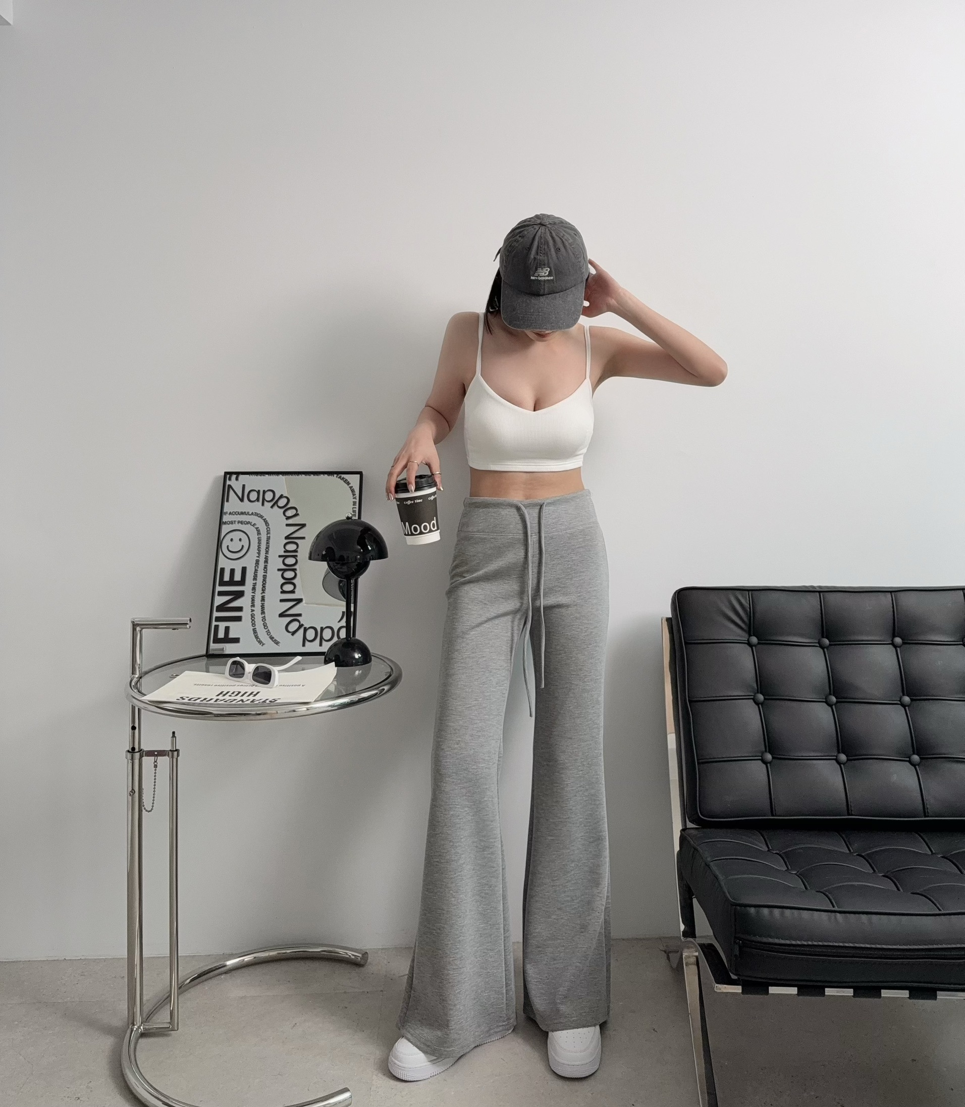 25008『選品』彈力太空棉喇叭褲