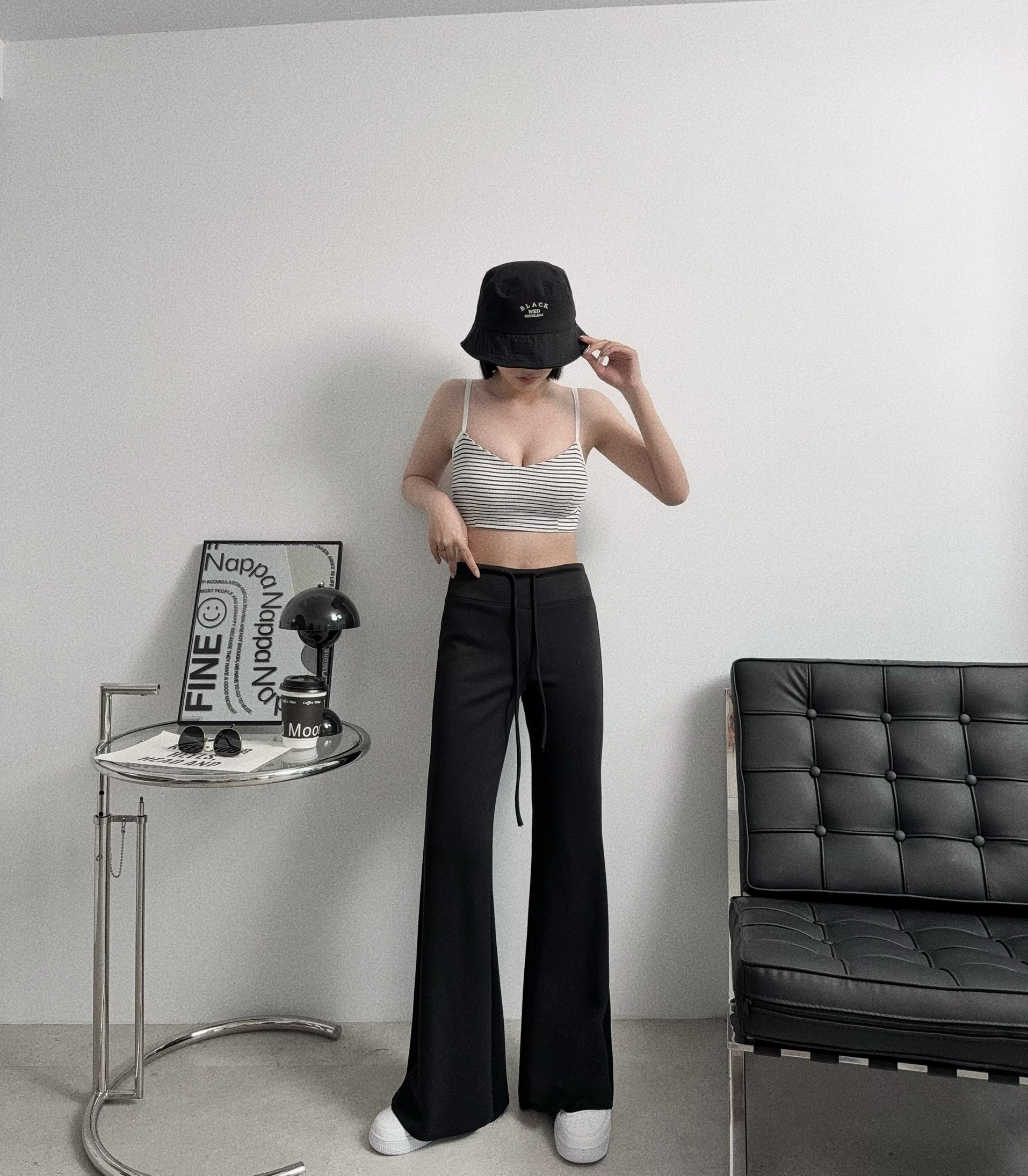 25008『選品』彈力太空棉喇叭褲 (3)