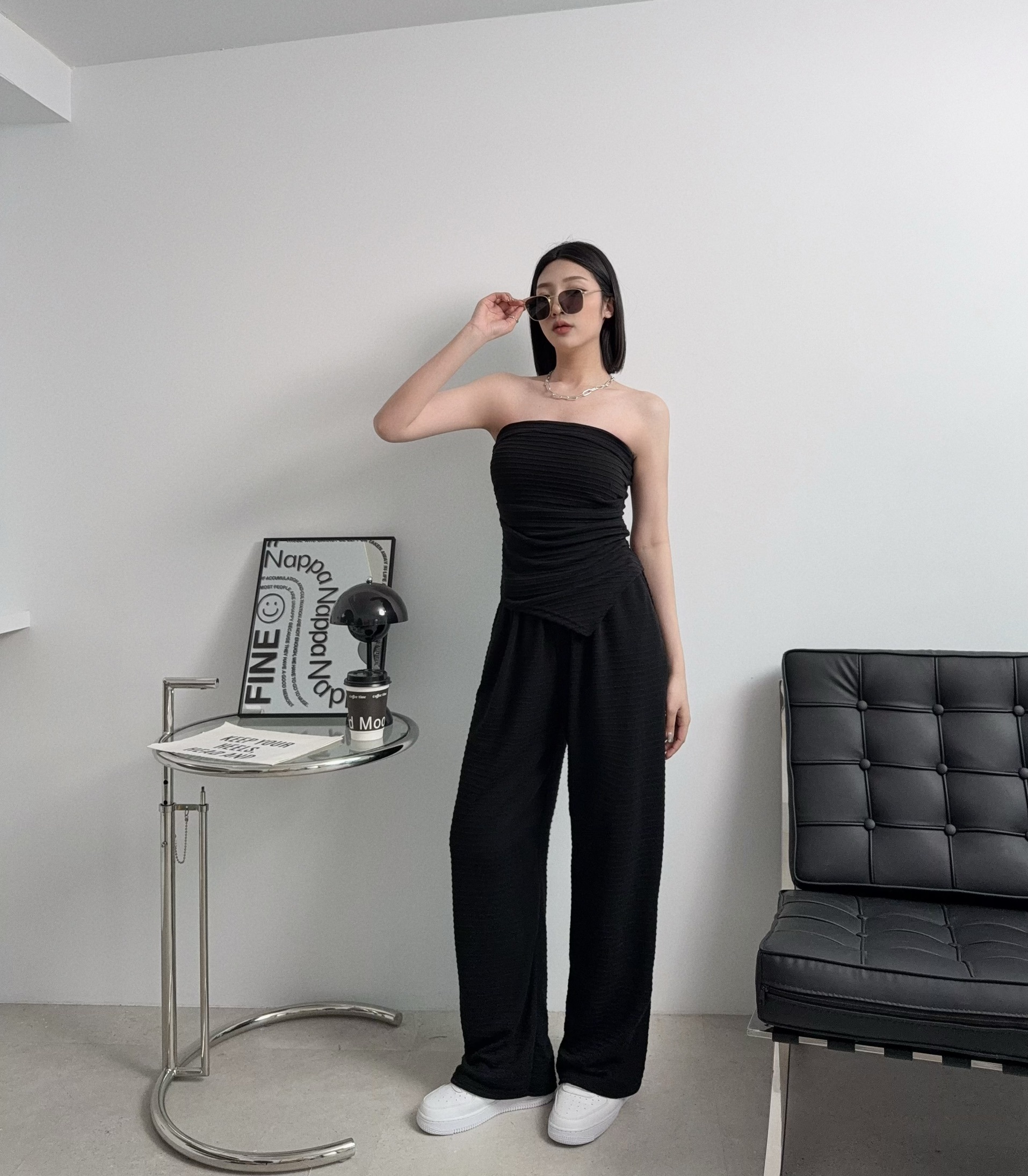 951『選品』唯美壓紋平口背心套裝 (2)