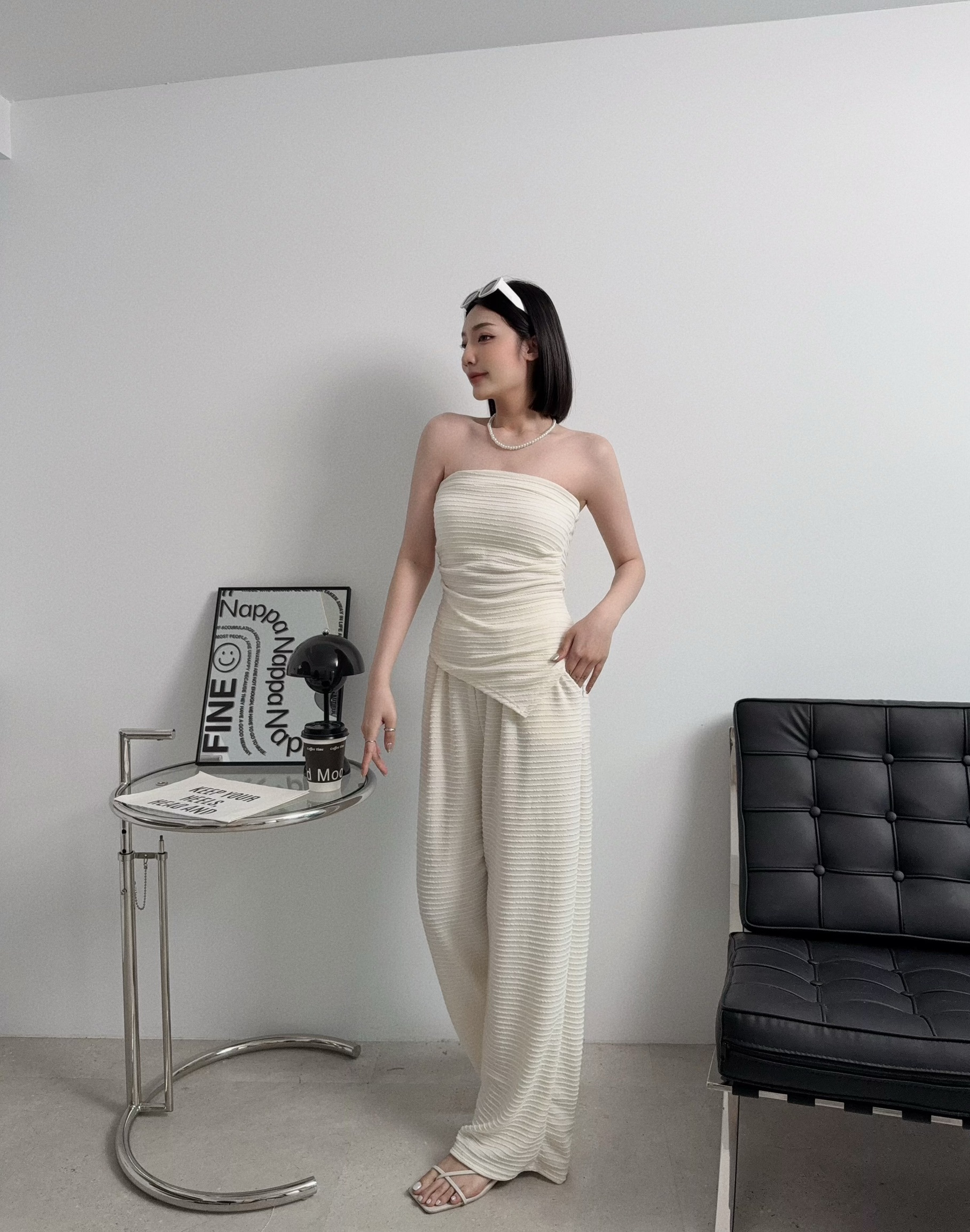 951『選品』唯美壓紋平口背心套裝