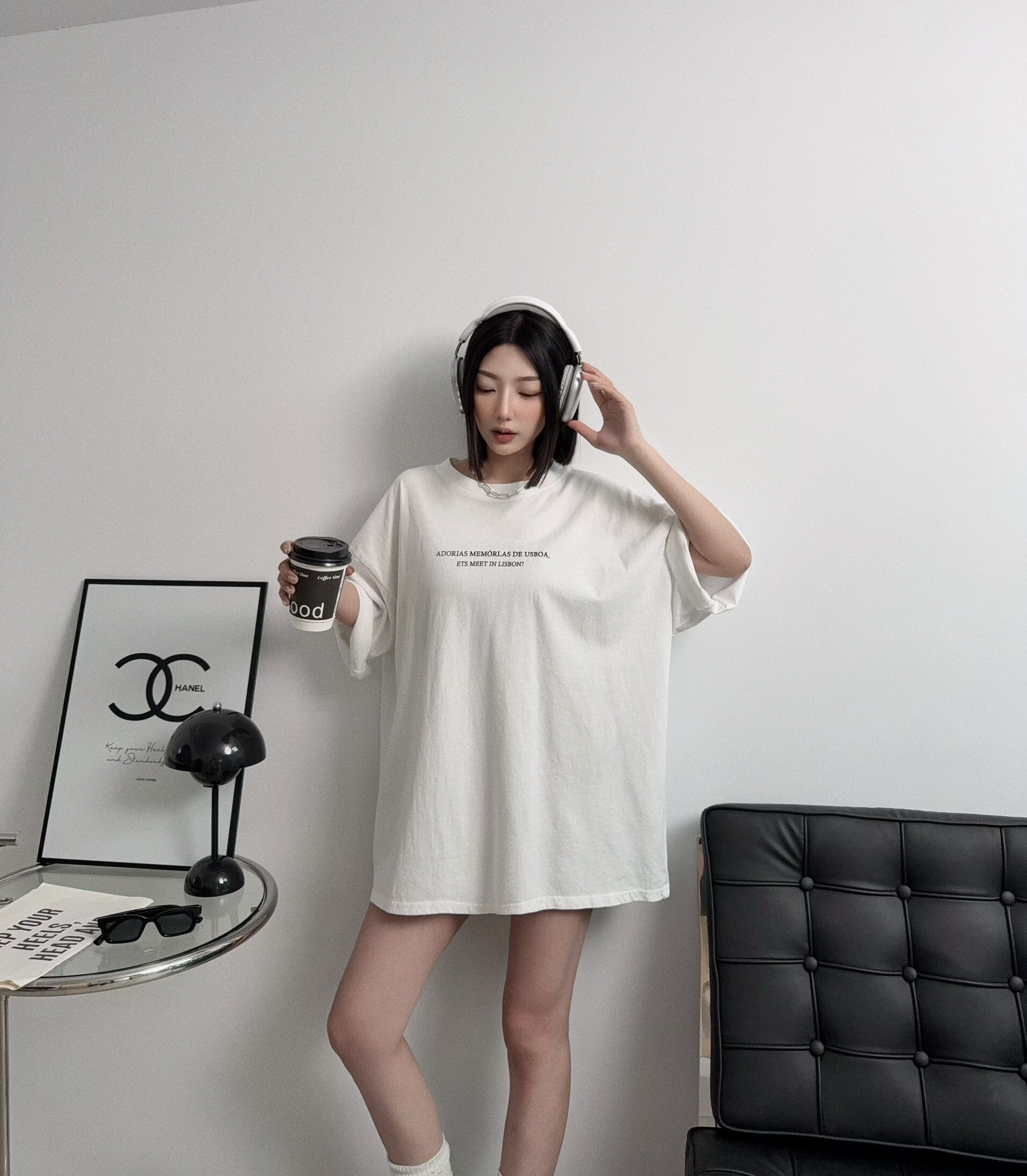 1952『選品』簡約百搭字母寬鬆T (2)