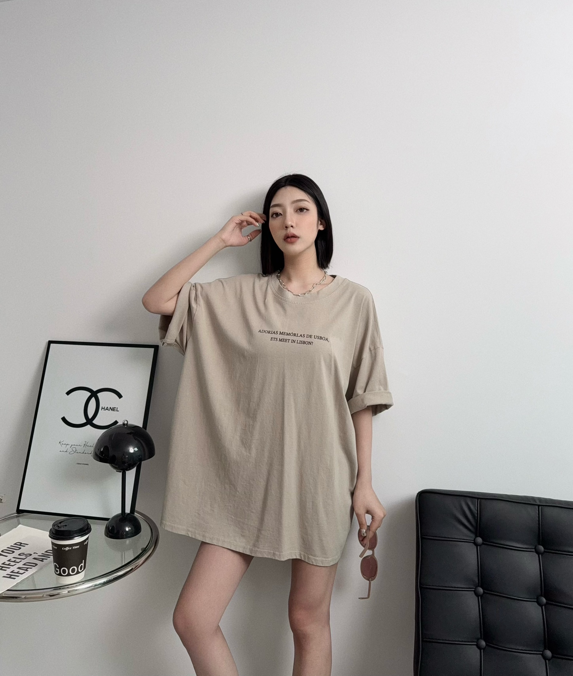 1952『選品』簡約百搭字母寬鬆T (3)