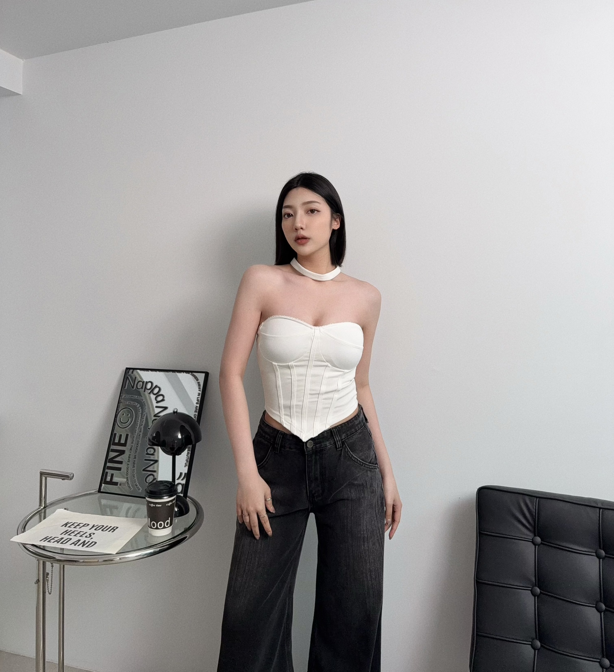 1608『選品』純欲領繞脖馬甲背心