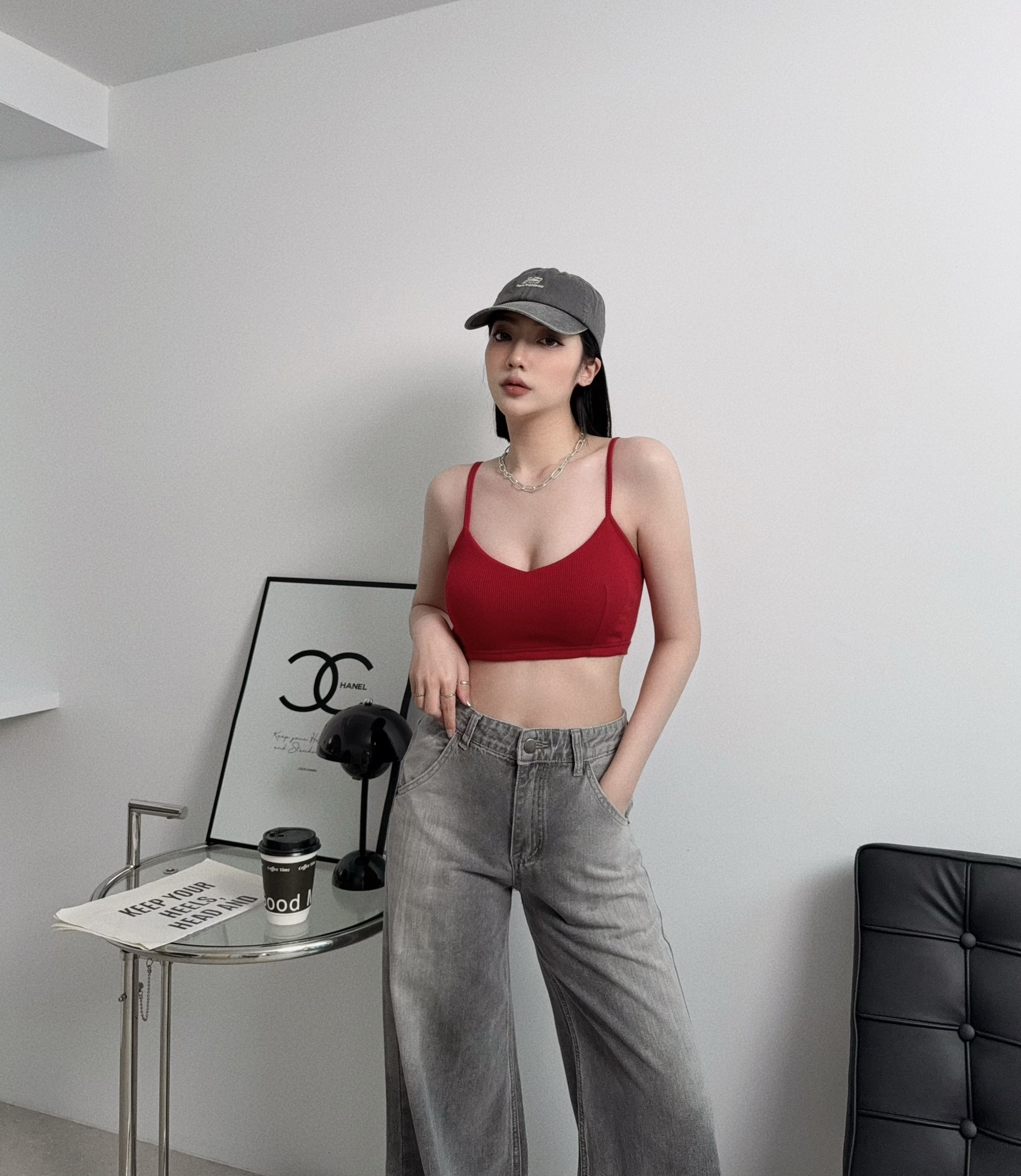 0103『訂製款』V字百搭彈力Bra top