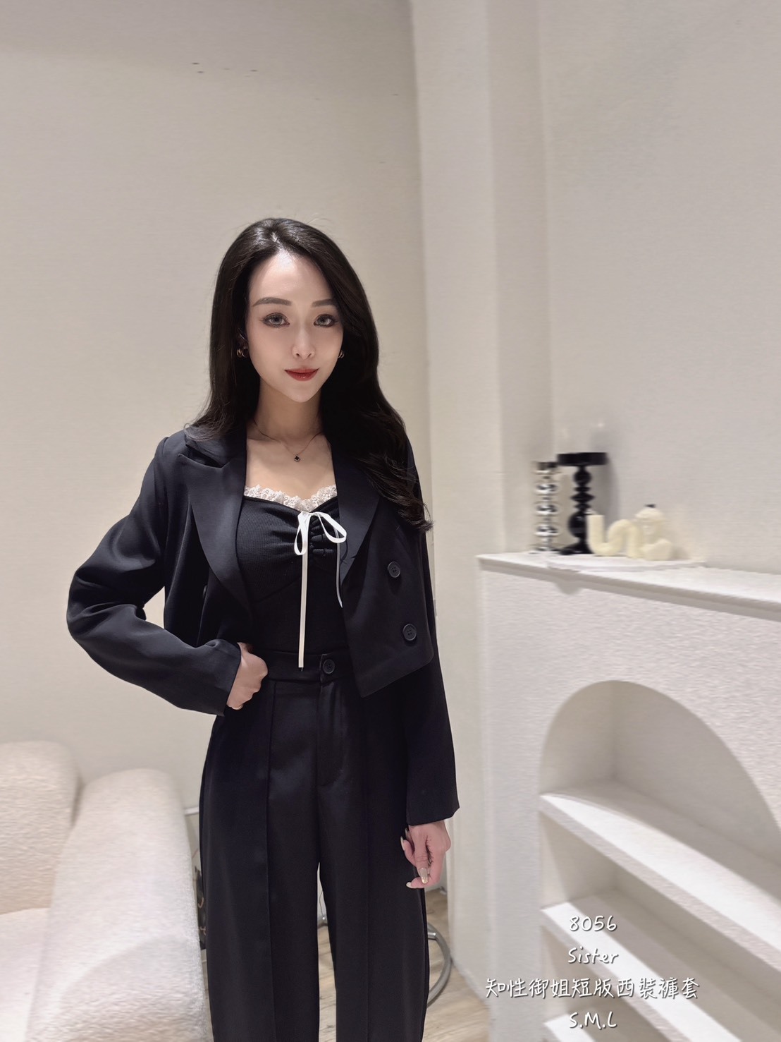 8056知性御姐短西裝褲套480 (4)