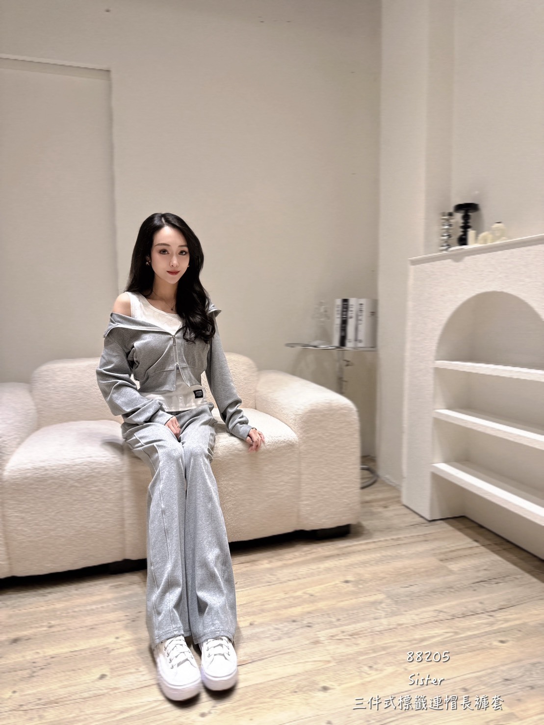 88205三件標籤連帽長褲套 (4)
