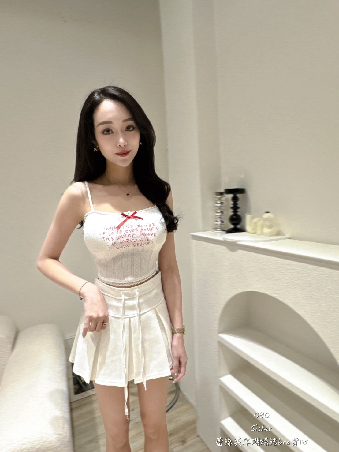 090蕾絲英字蝴蝶結bra背 (4)