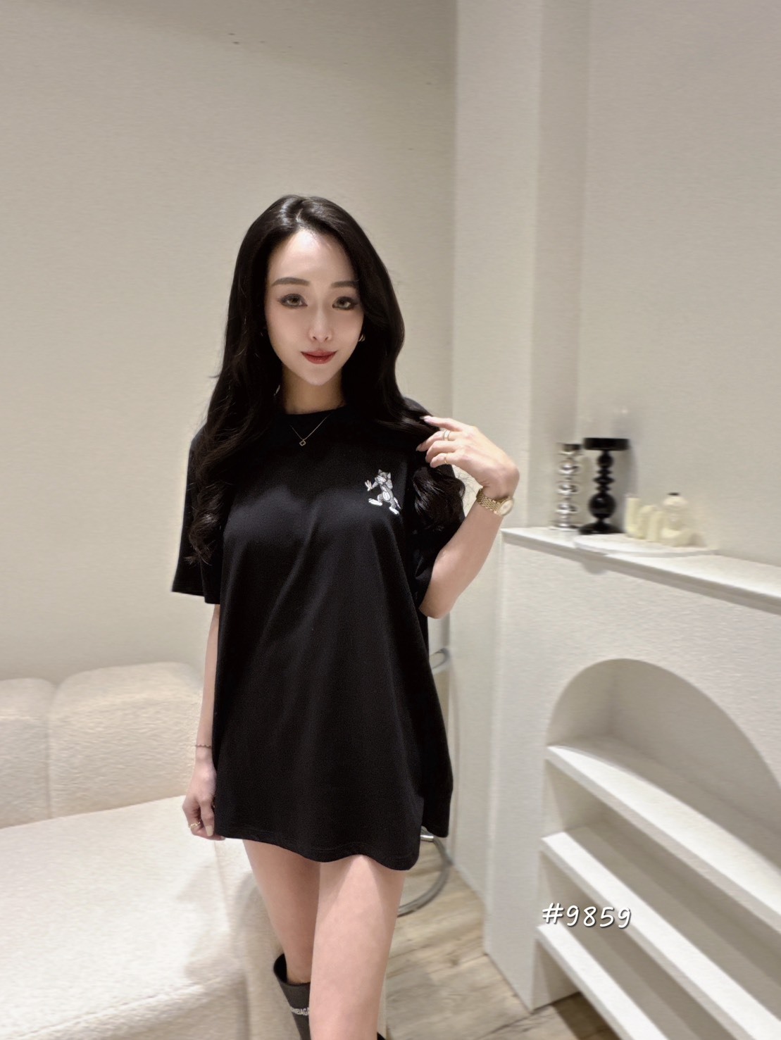 9859刺繡湯姆與傑利英字T (4)