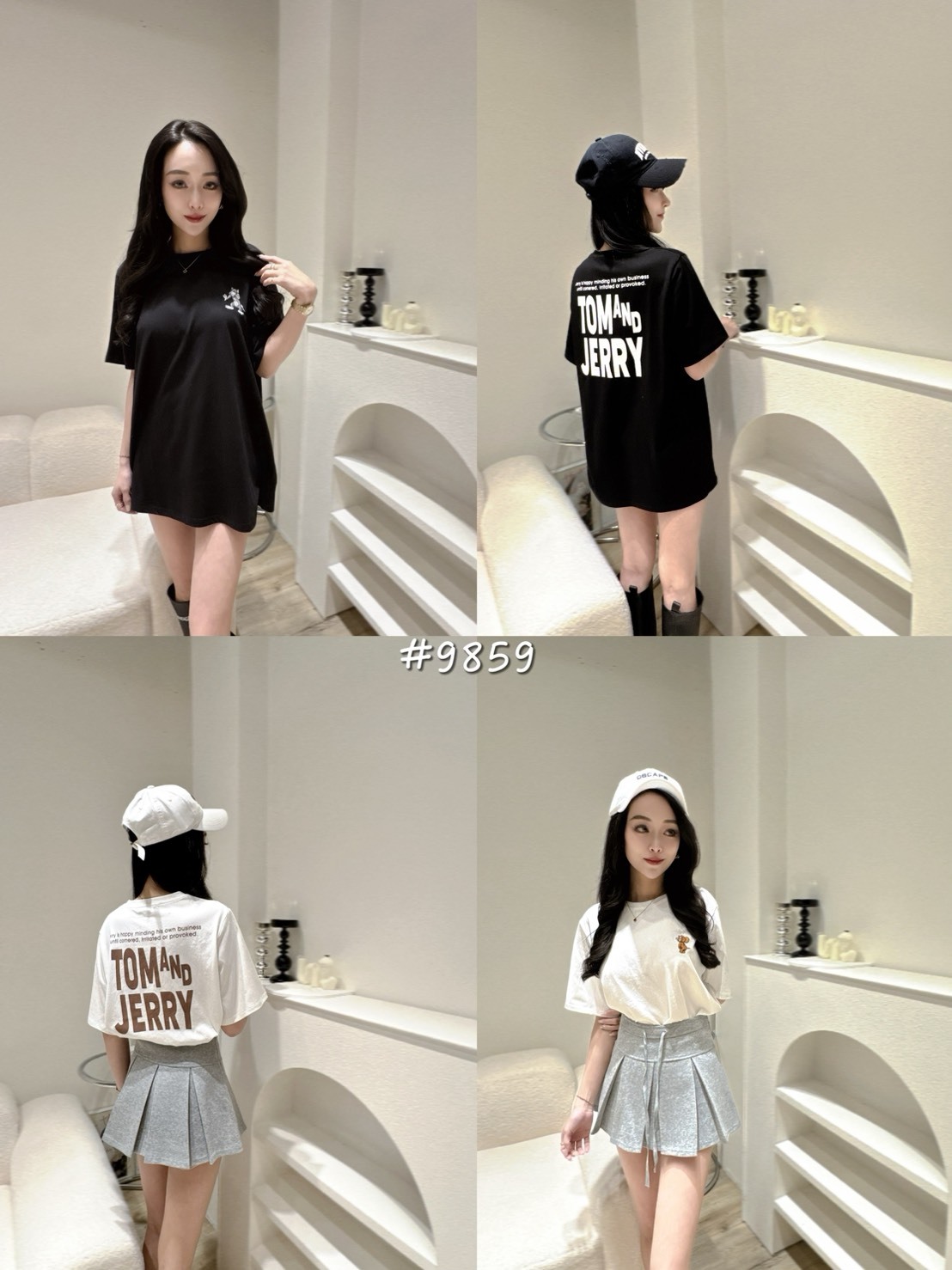 9859刺繡湯姆與傑利英字T (5)