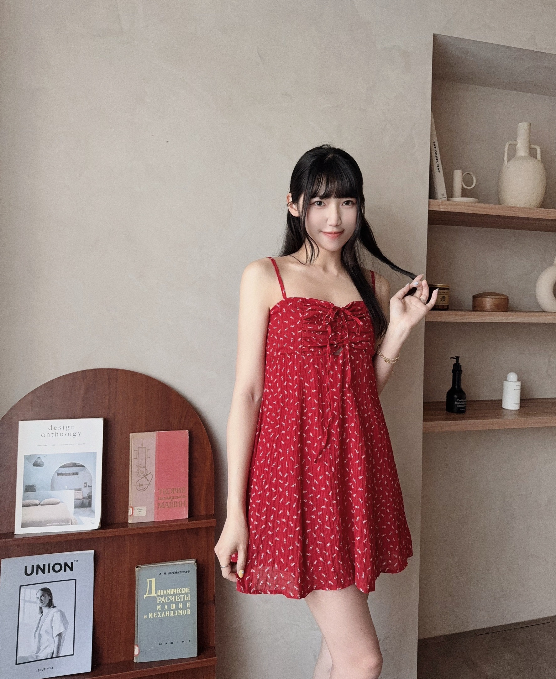 1686『選品』氣質碎花連身短洋