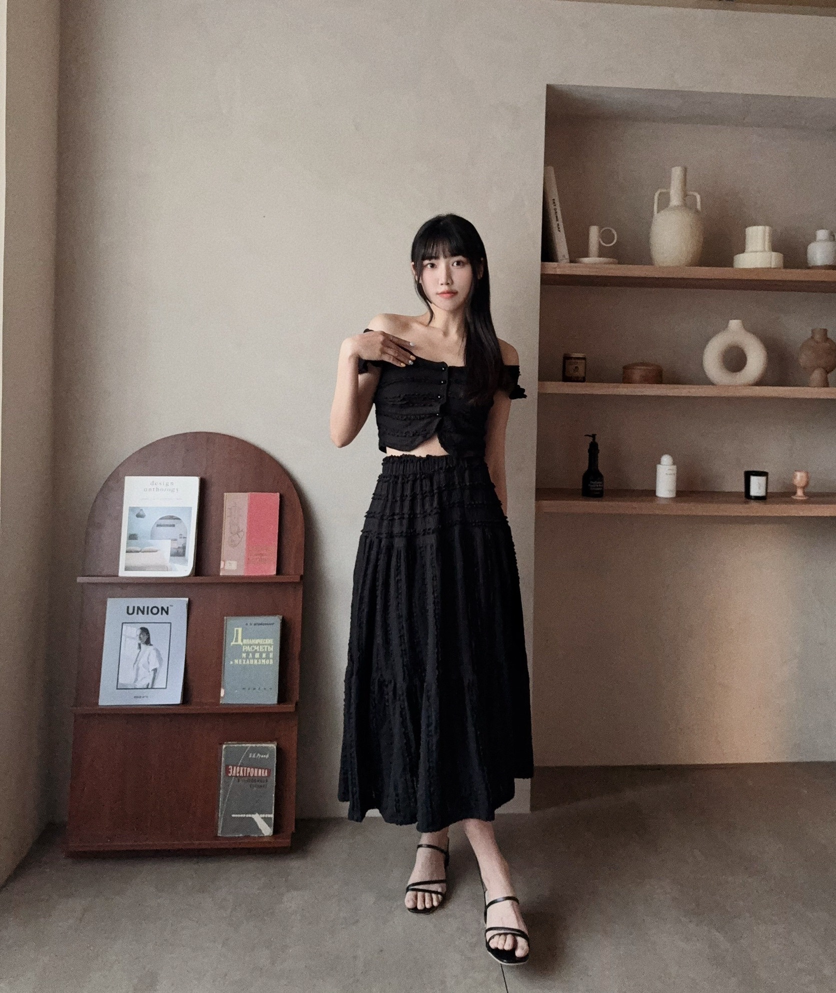 1213『選品』甜美渡假蛋糕長裙套裝 (4)