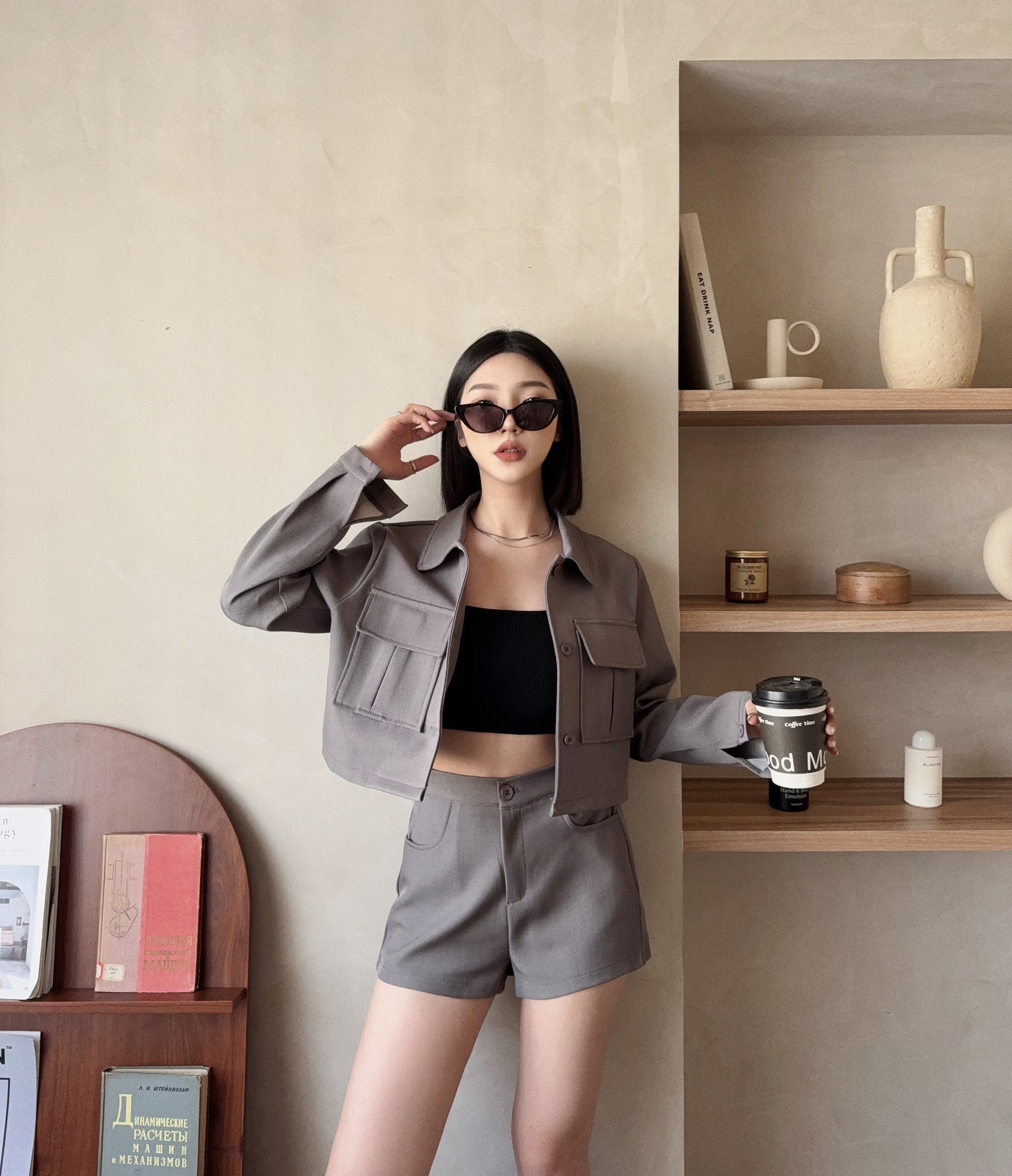 #5192『訂製款』工裝風挺版雙口袋套裝 (2)