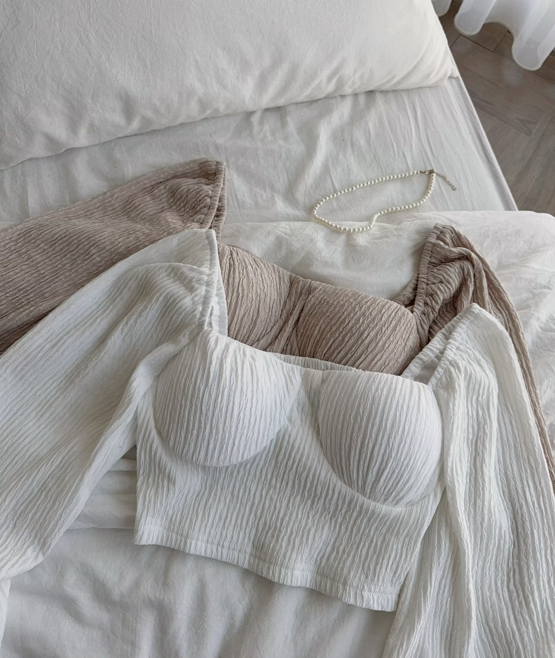 #5396『訂製款』法式壓紋傘擺短褲套裝 (5)