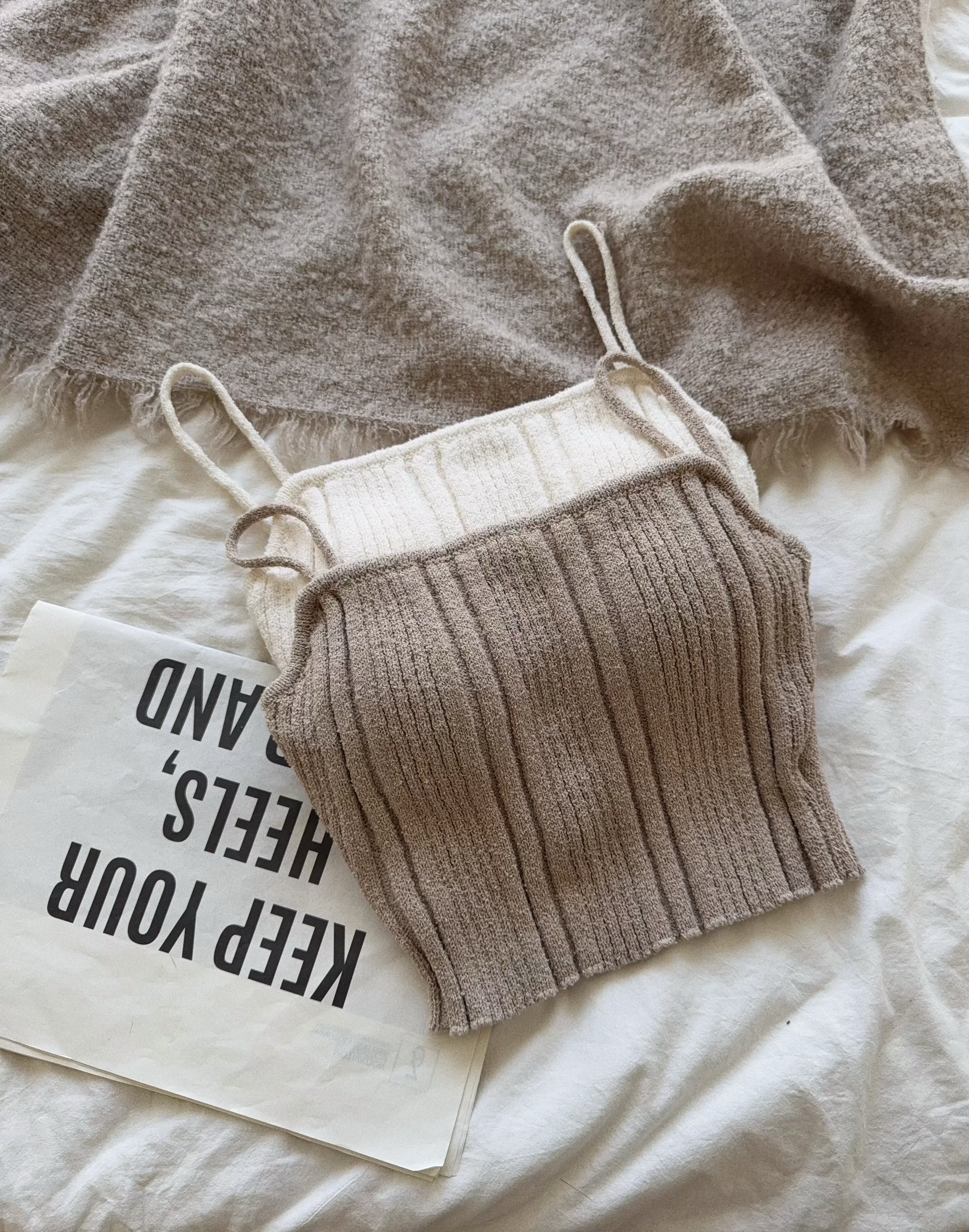 7080『訂製款』唯美渡假細肩平口套裝 (3)