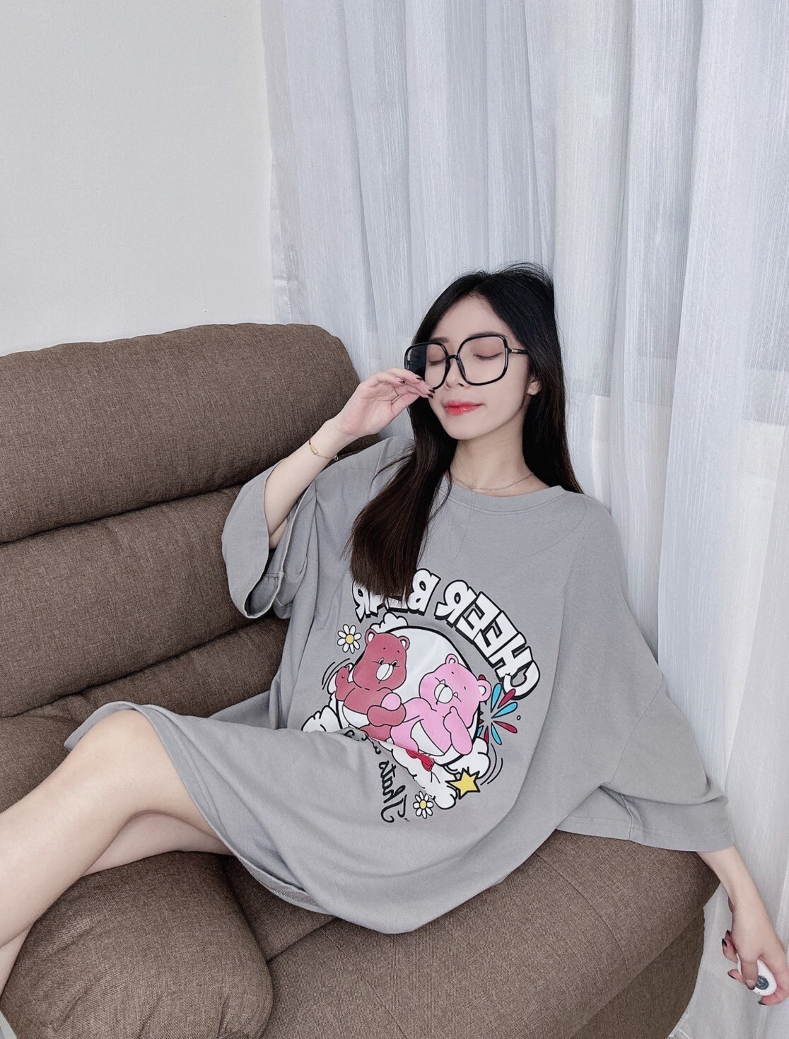 21102獨家自訂Over size 熊熊T