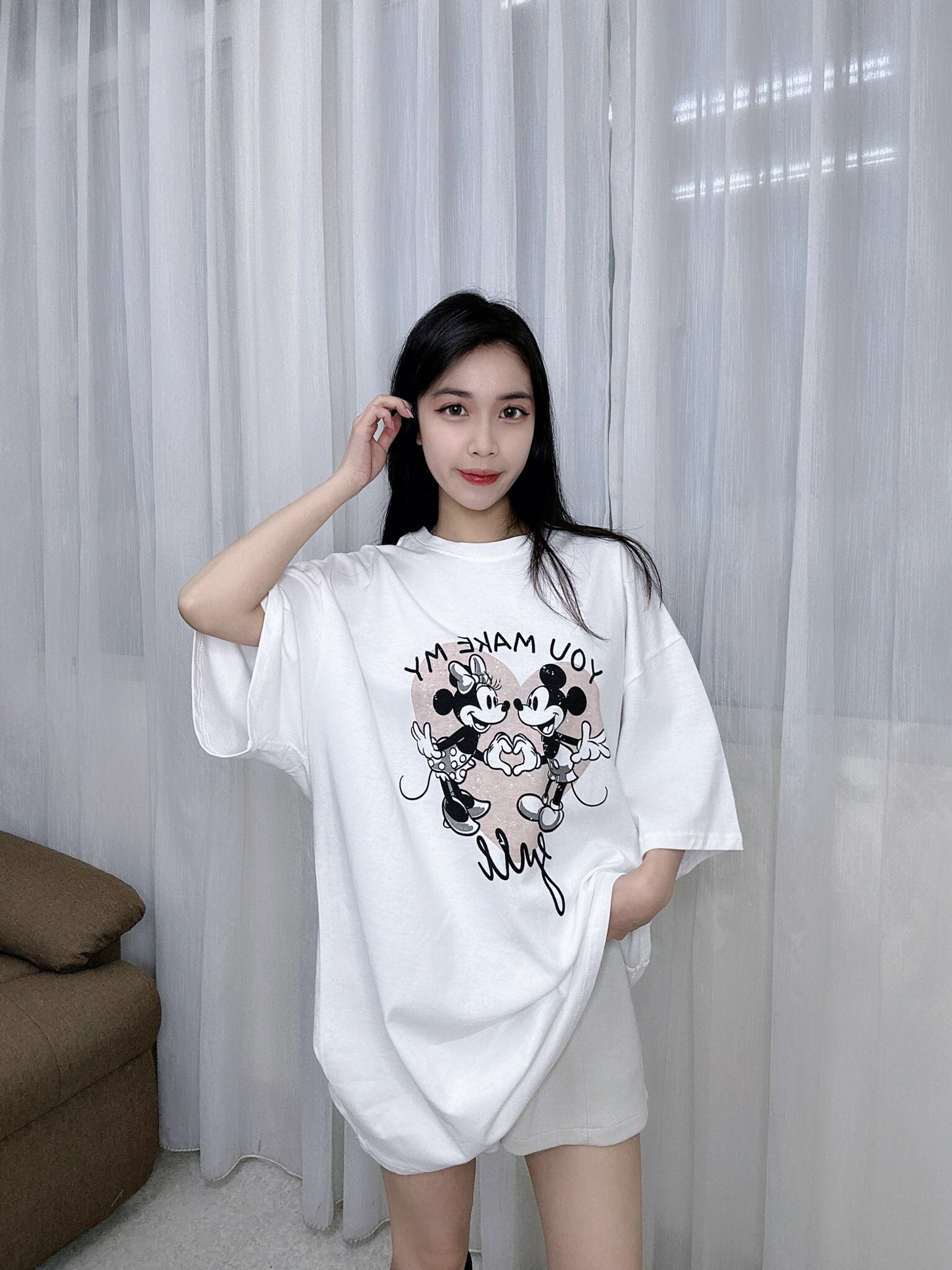 296愛心米奇大Tee (4)