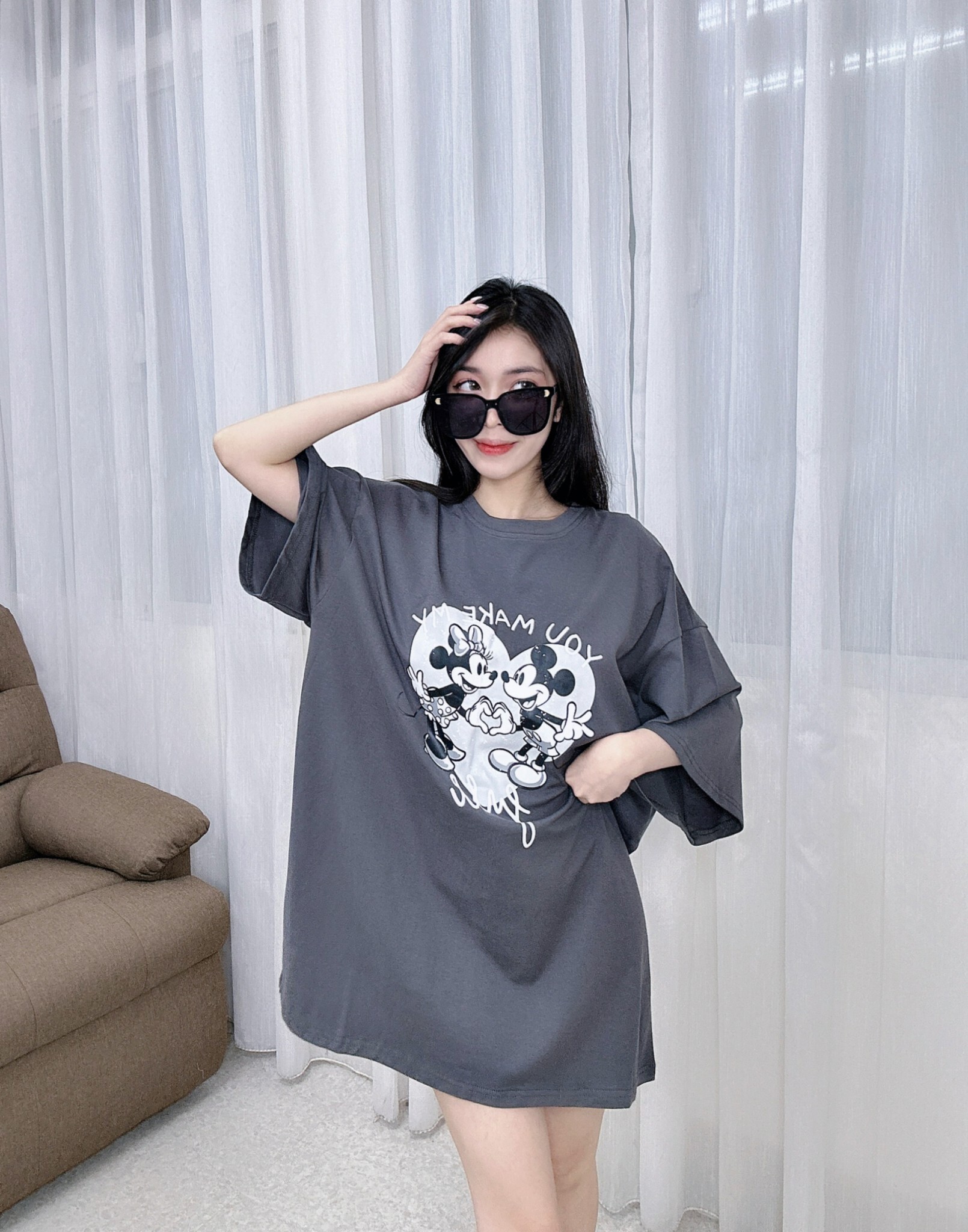 296愛心米奇大Tee (2)