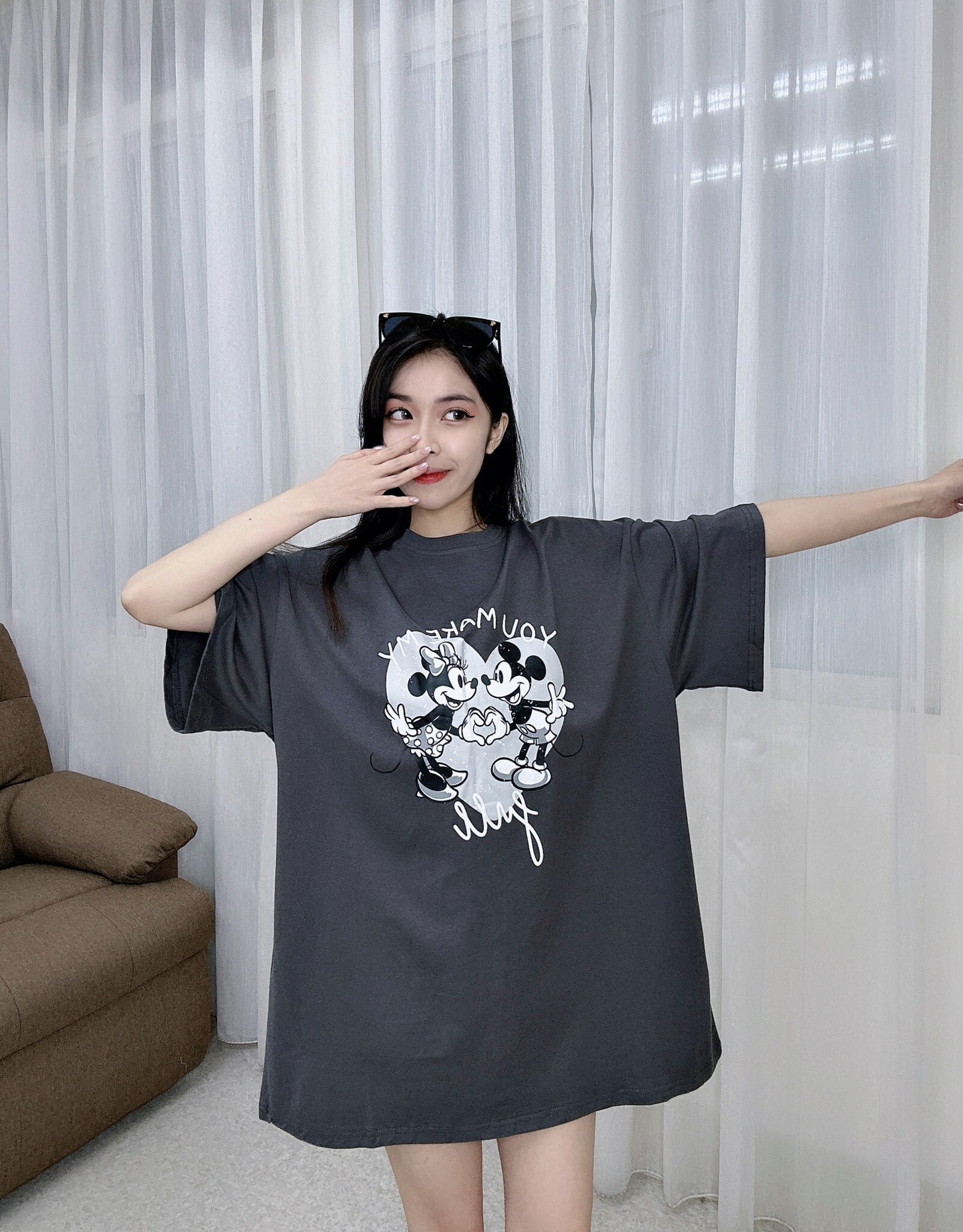 296愛心米奇大Tee