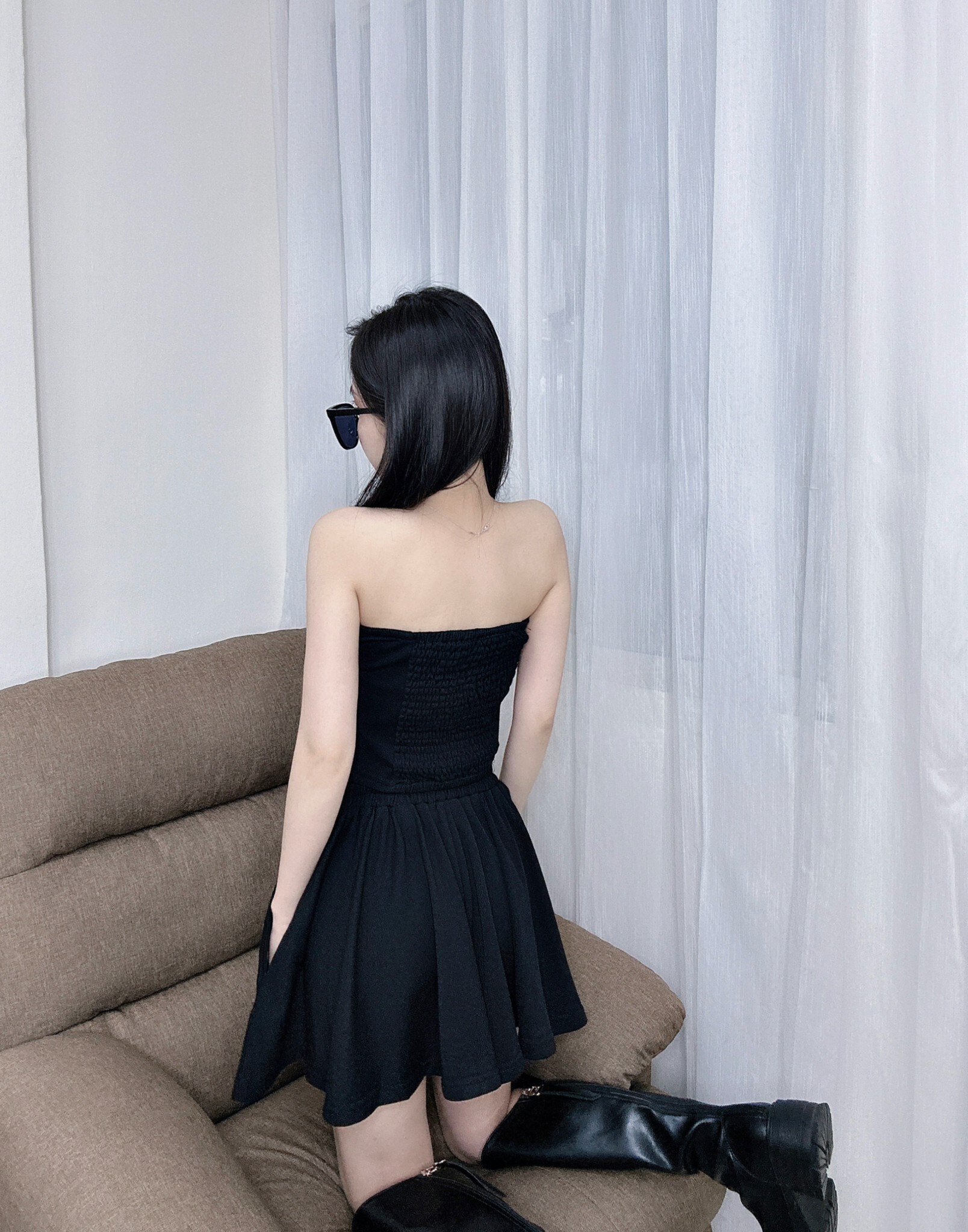 3605平口上衣＋褲裙套裝 (4)