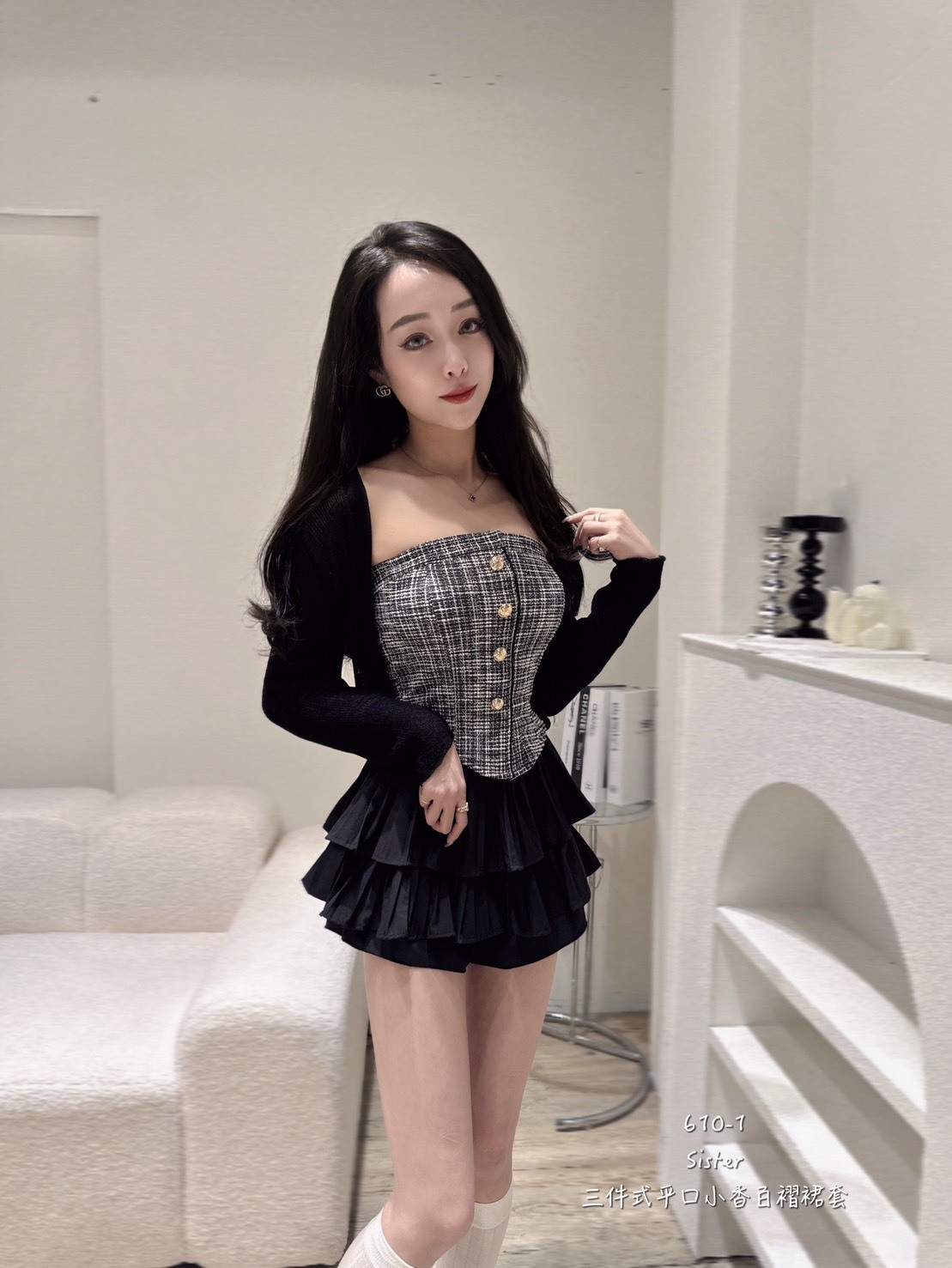 610-1三件平口小香百摺套 (4)