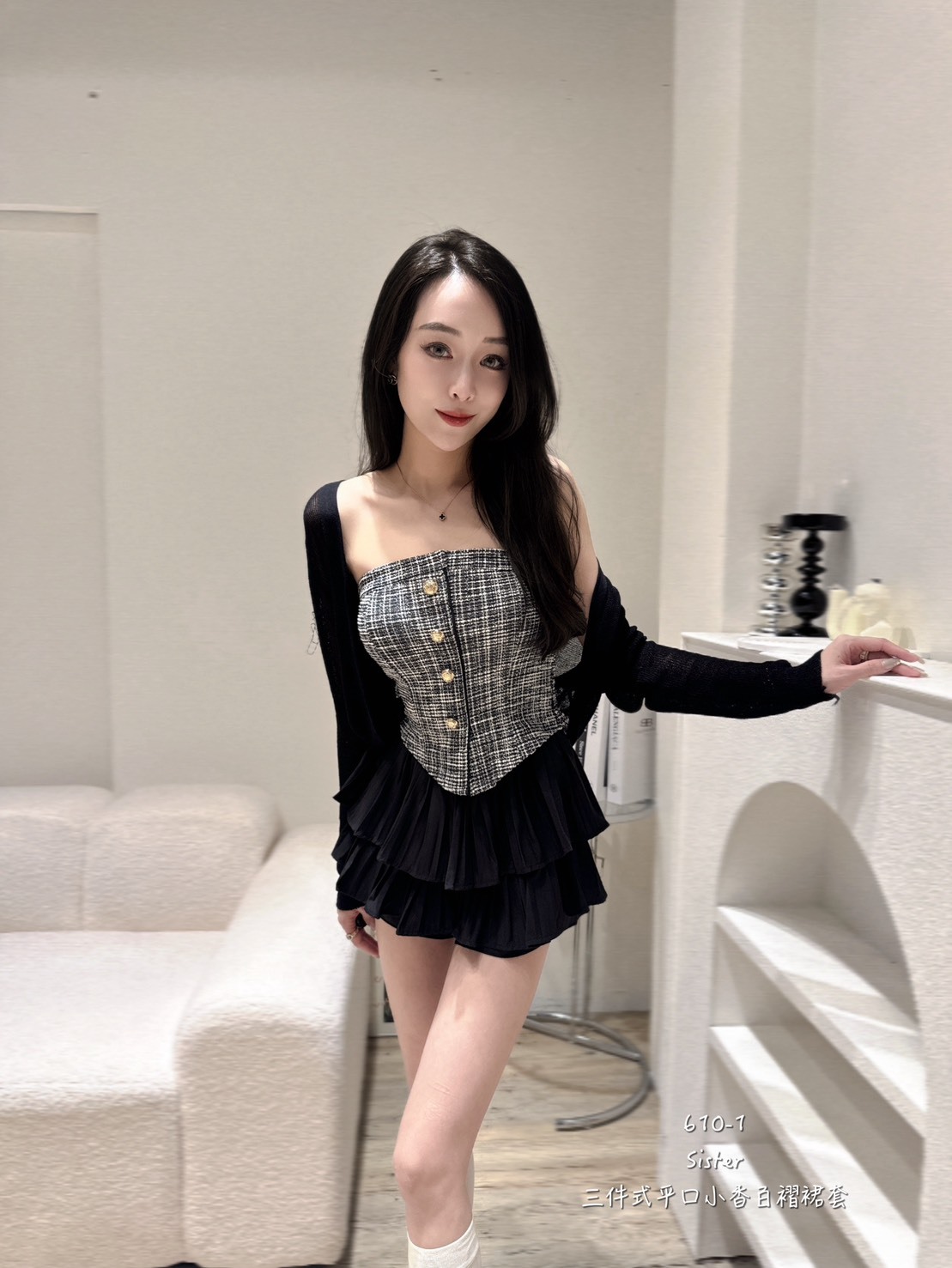 610-1三件平口小香百摺套 (3)