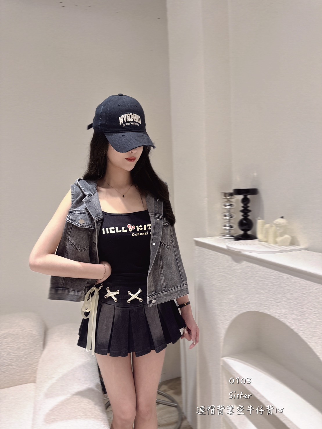 0103連帽背簍空牛仔背心 (2)