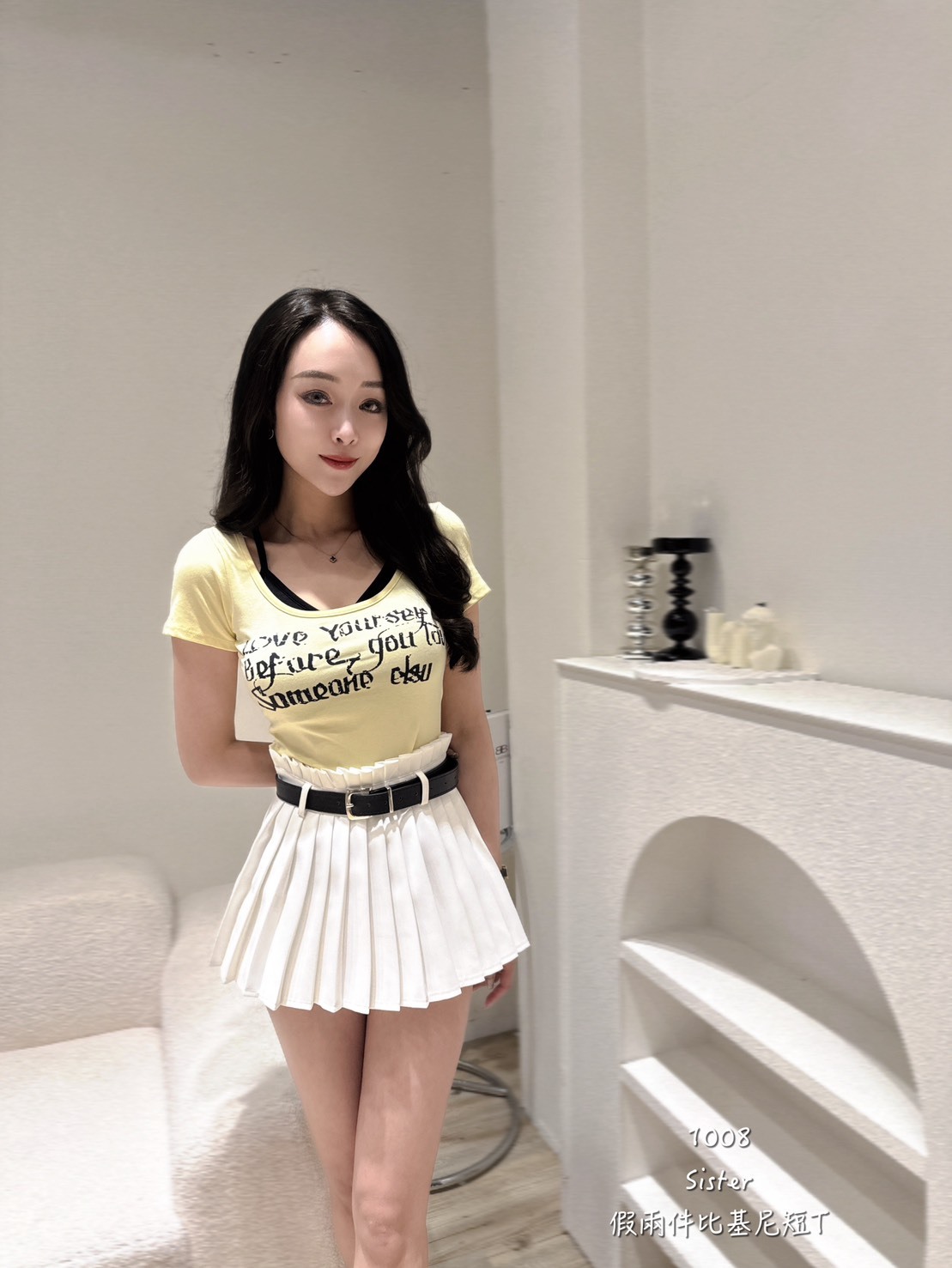 1008假兩件比基尼短T (2)