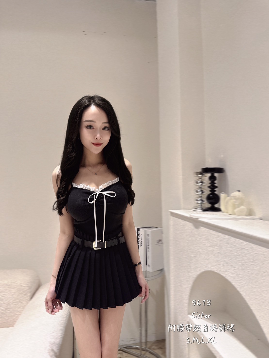 9613附腰帶超百搭褲裙 (2)