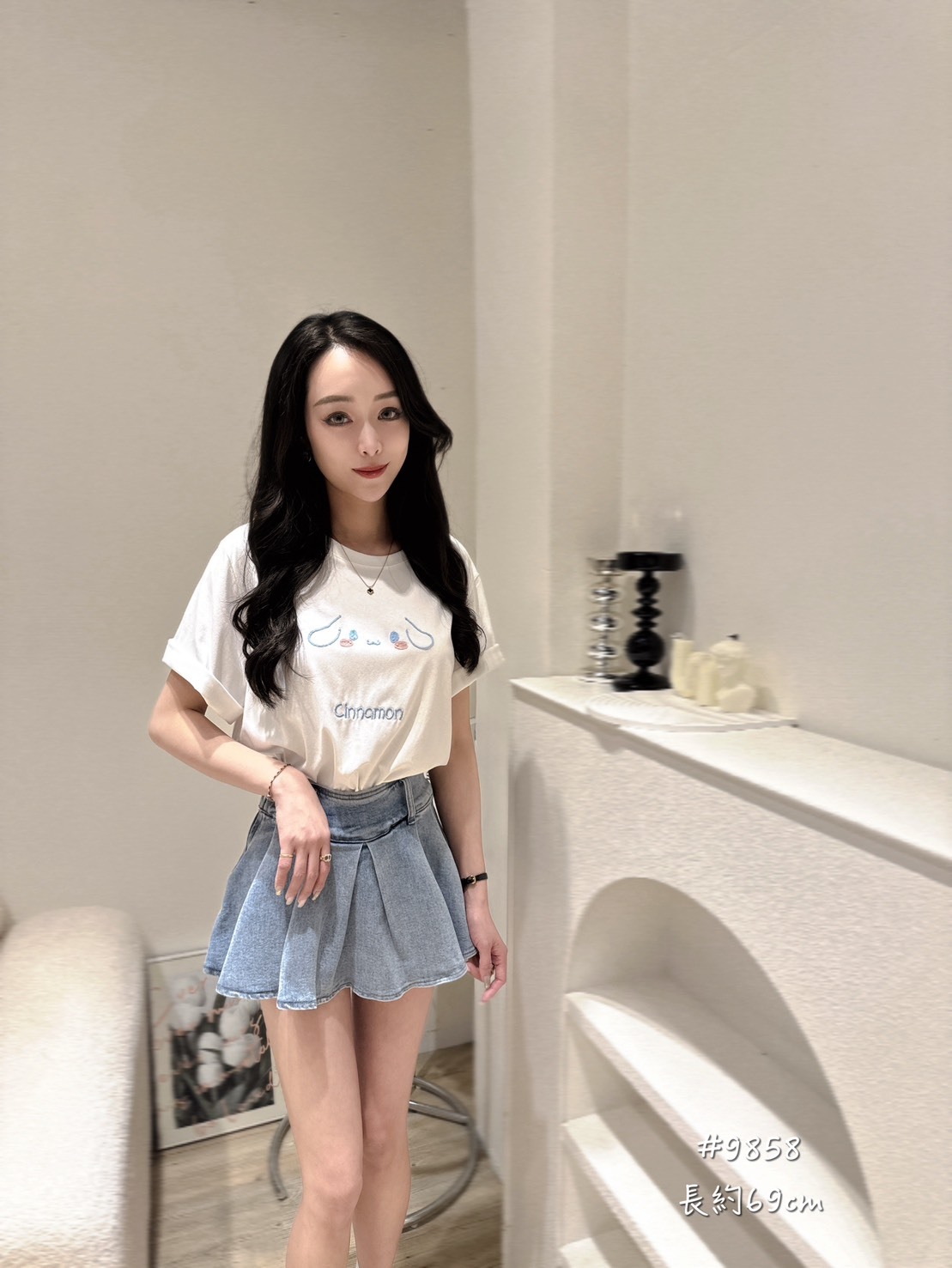 9858三麗鷗家族刺繡短T (3)