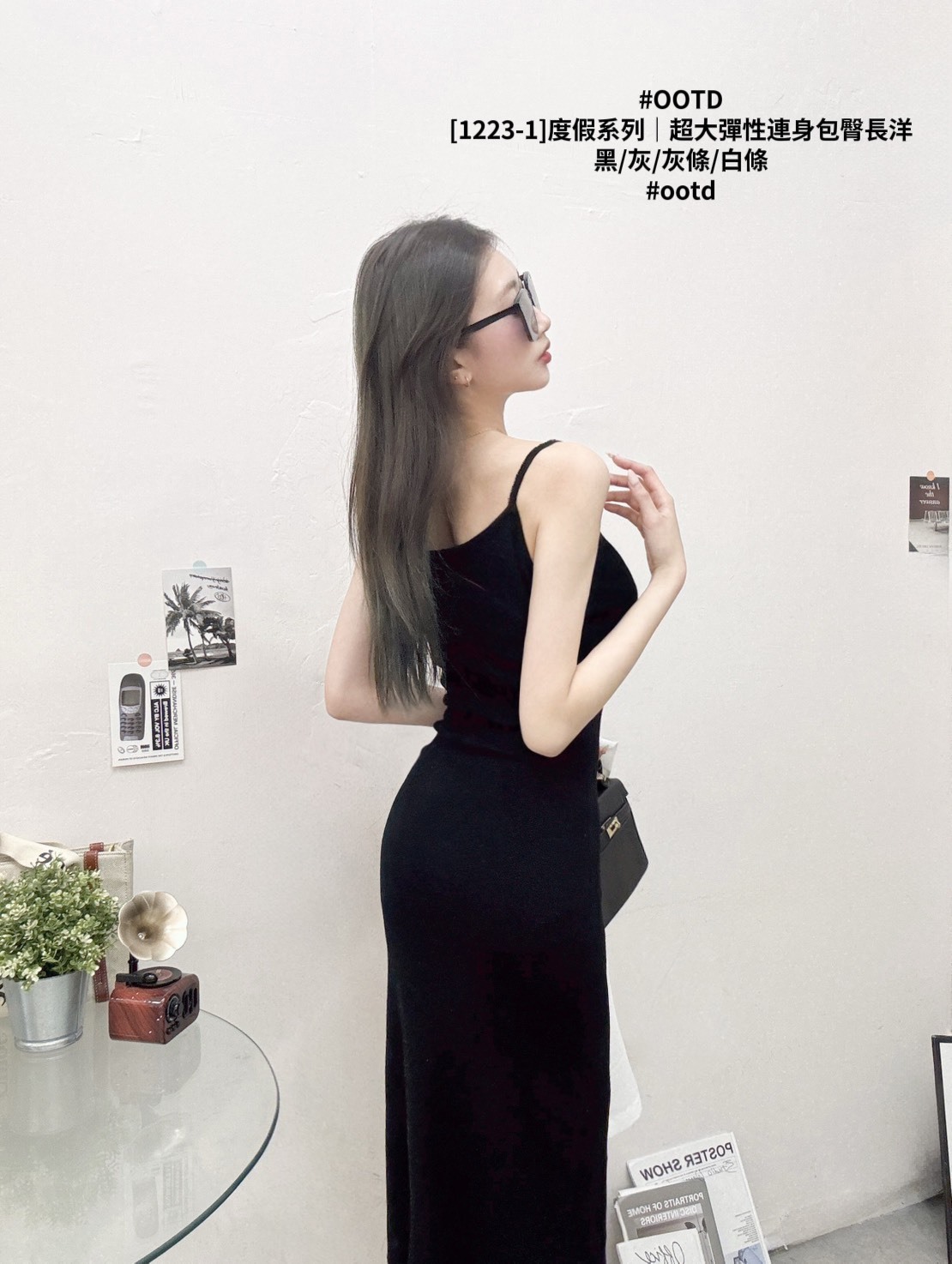 [1223-1]度假系列｜超大彈性連身包臀長洋 (8)