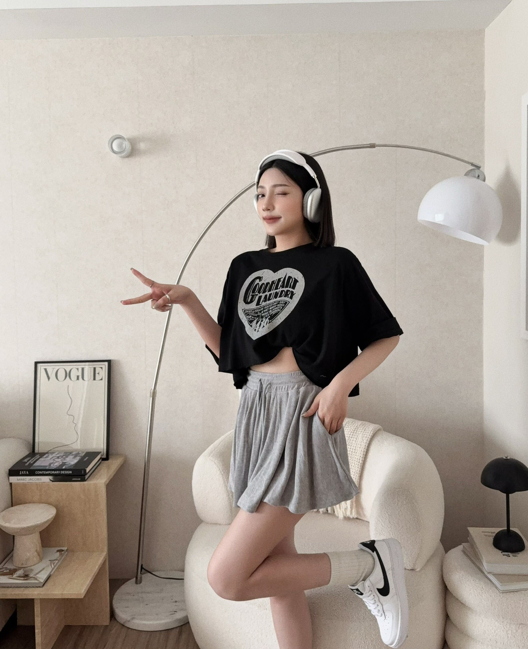 01610『選品』甜辣風休閒傘擺短裙 (3)