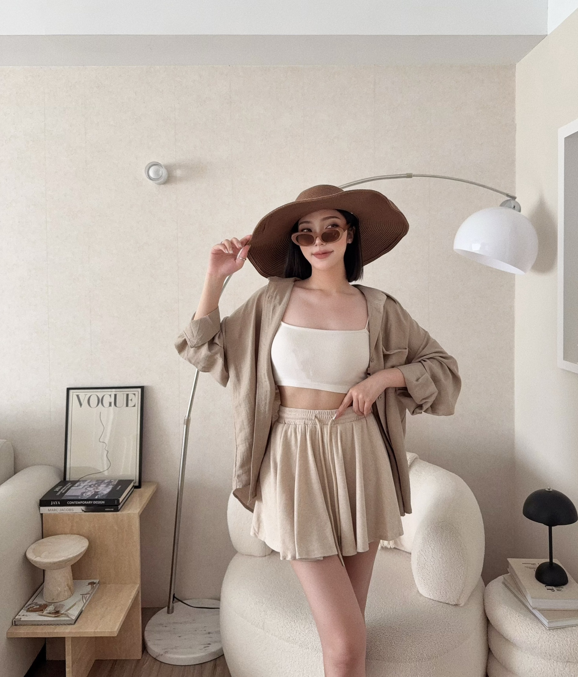 01610『選品』甜辣風休閒傘擺短裙 (4)