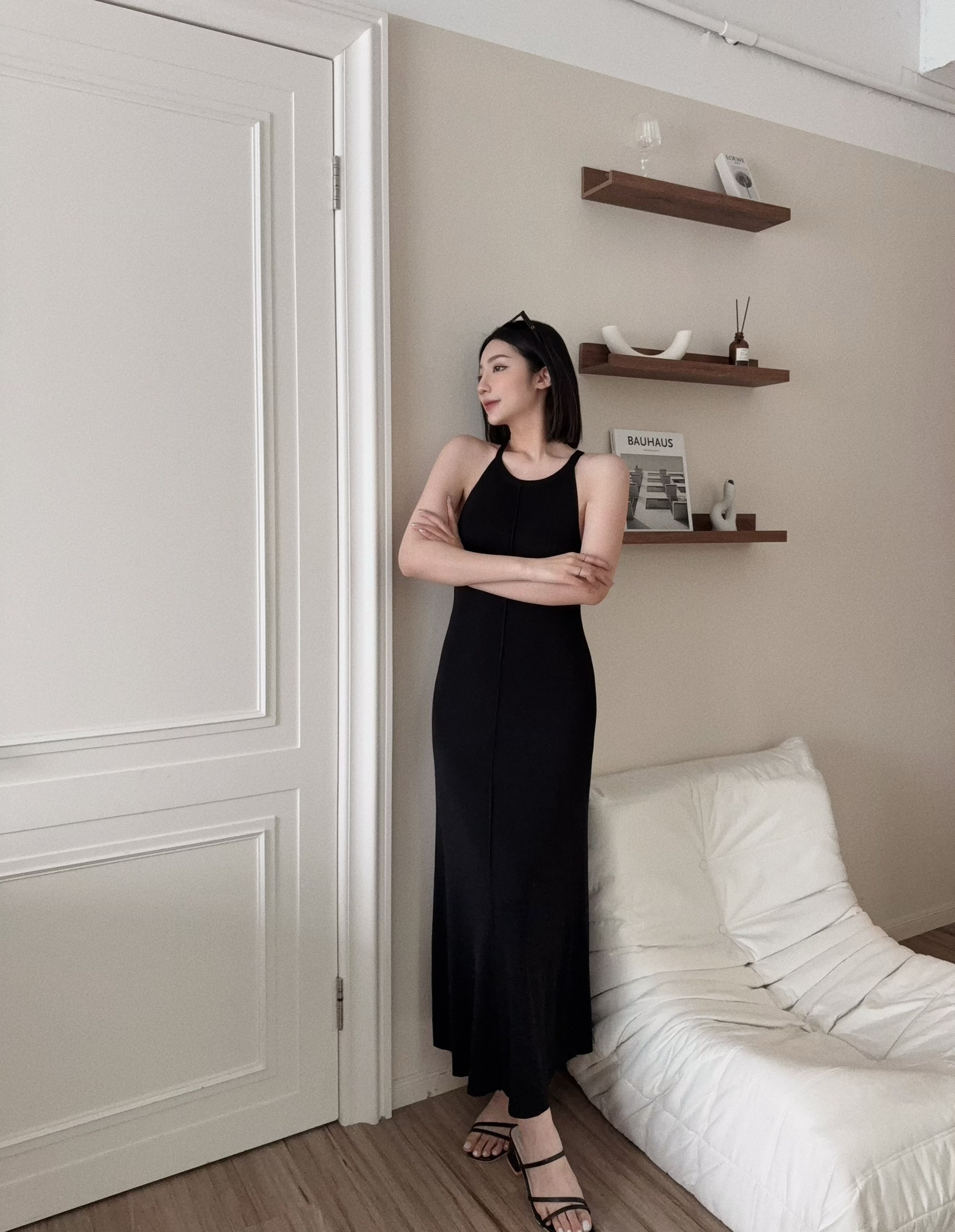 22395 『選品』簡約法式針織長洋兩件套 (3)