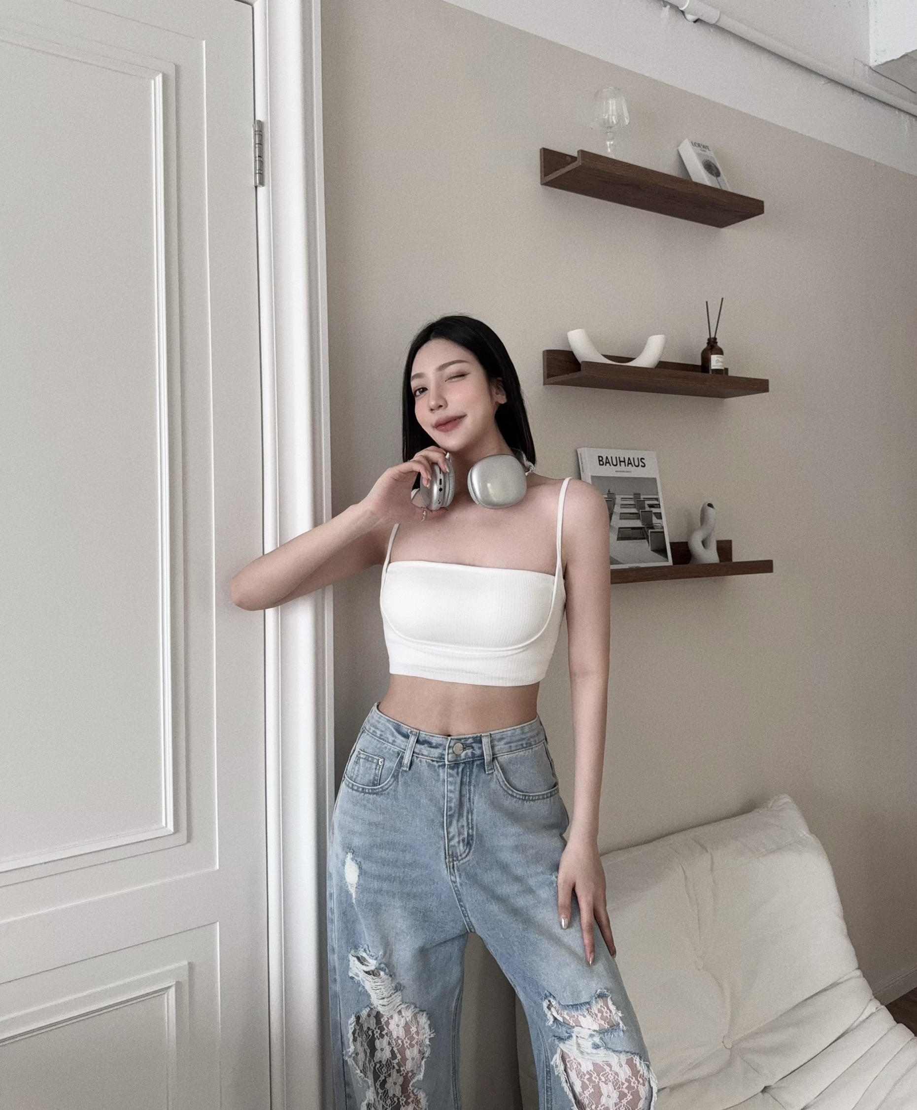 1048 『訂製款』歐美真兩件疊穿背心