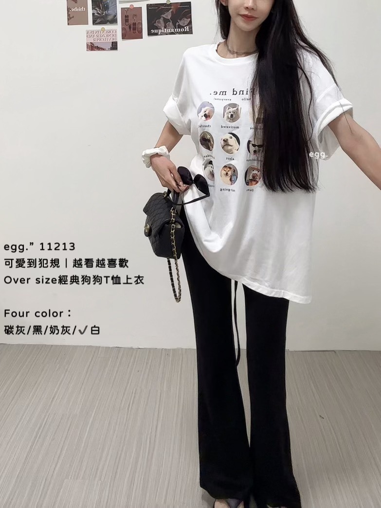 11213可愛到犯規｜越看越喜歡🐾Over size經典狗狗T恤上衣🐾 (7)