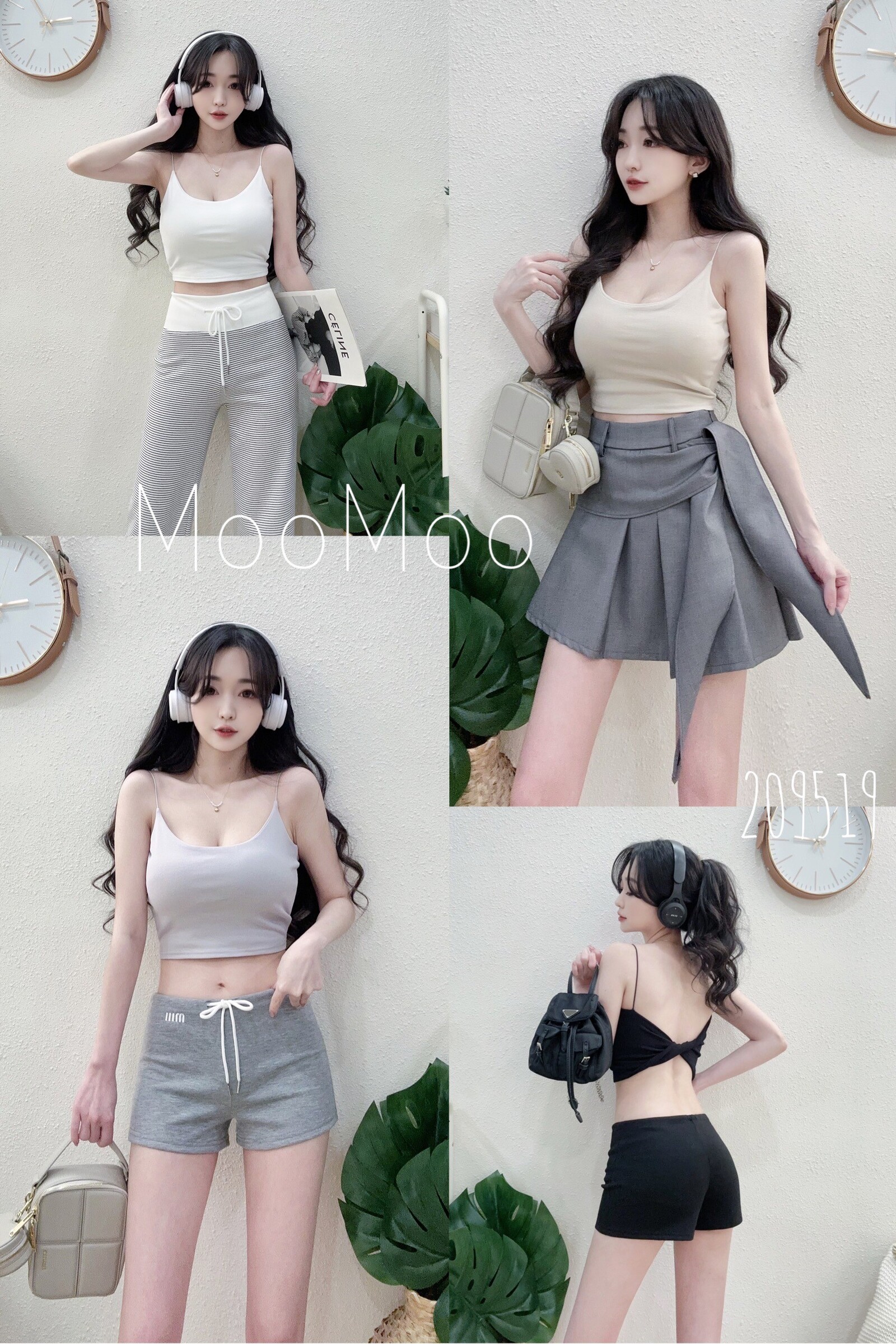 2095包色款線肩後扭結罩杯背心