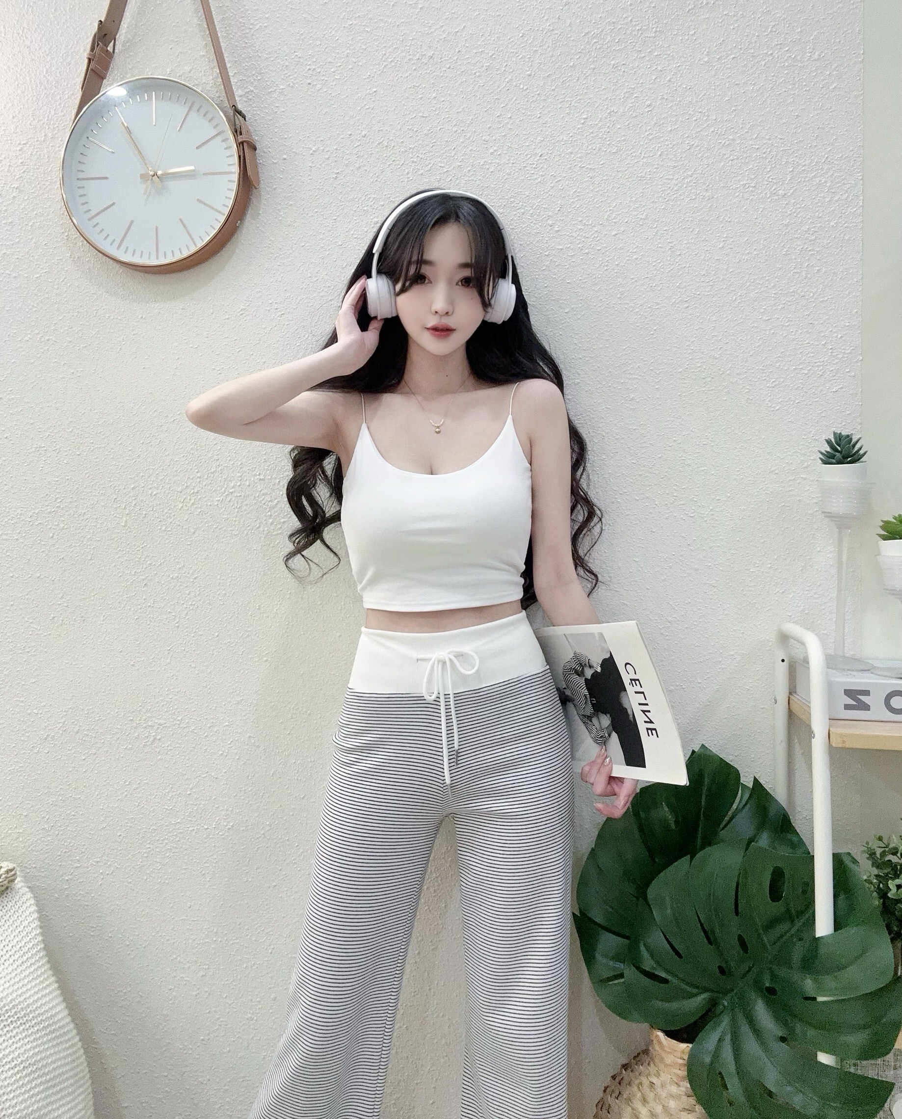 2095包色款線肩後扭結罩杯背心 (5)